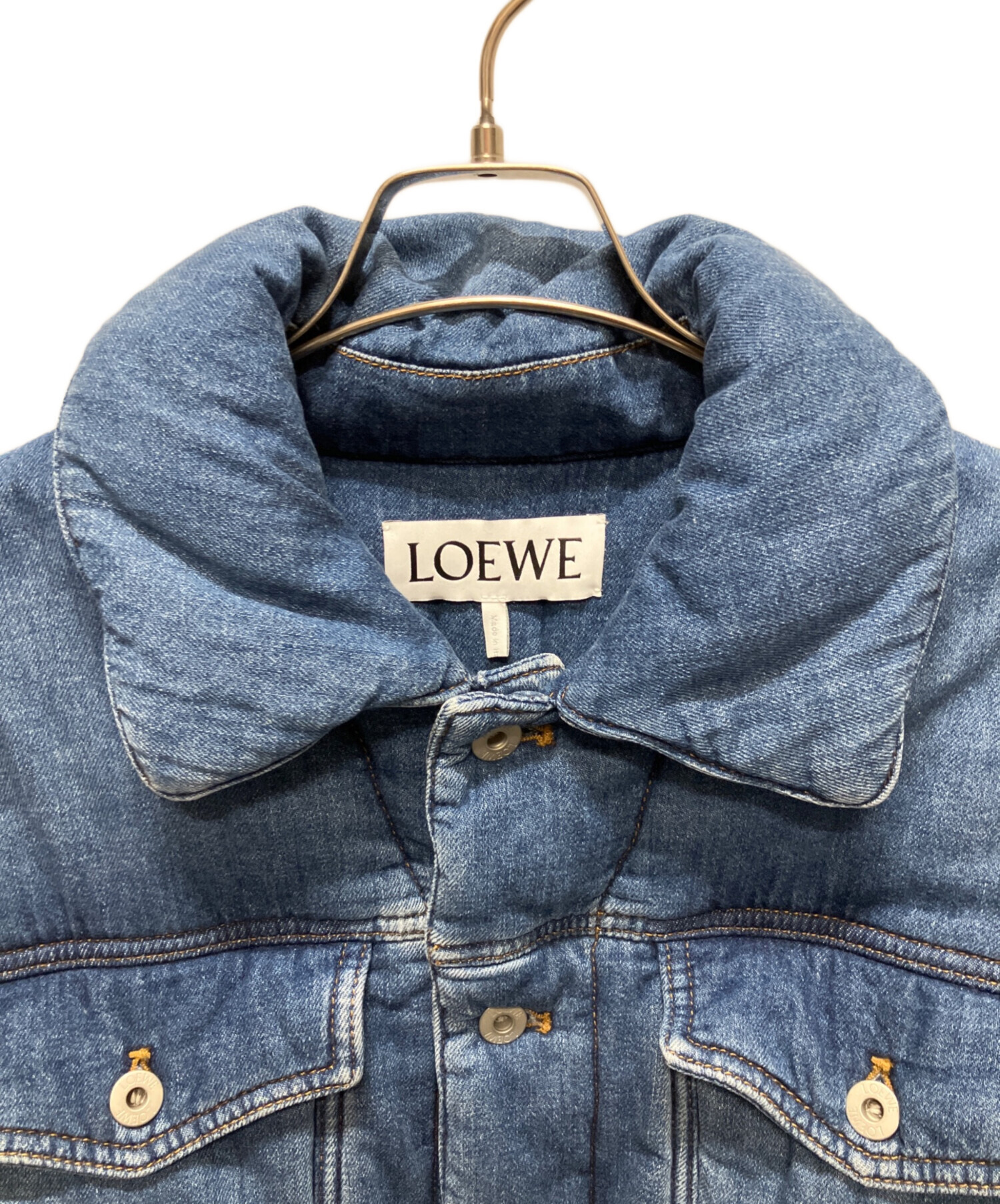 中古・古着通販】LOEWE (ロエベ) 中綿デニムジャケット H526Y50X09