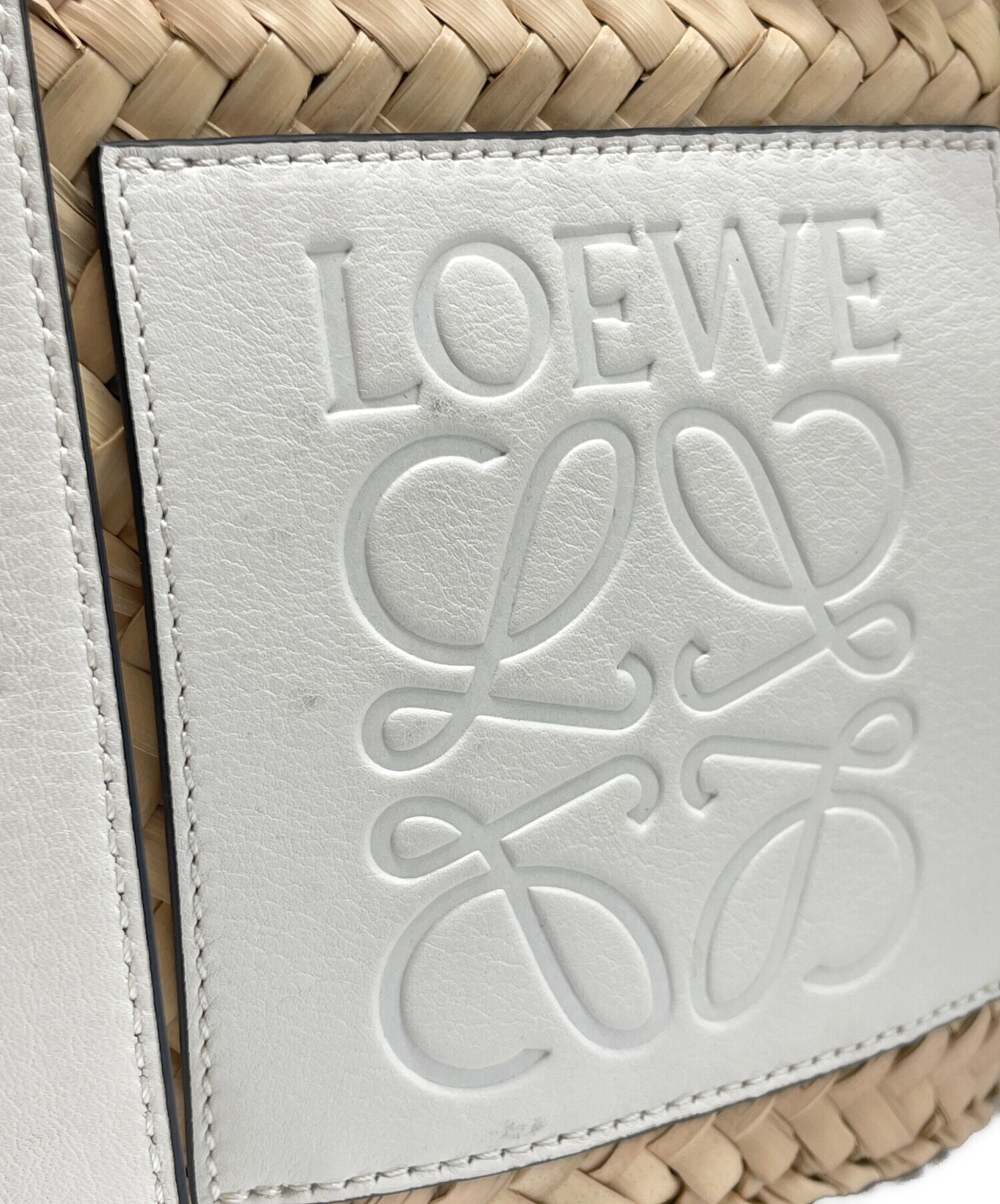 中古・古着通販】LOEWE (ロエベ) バスケット バッグ スモール ベージュ