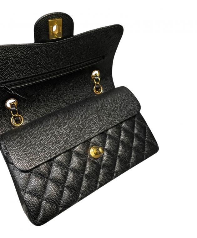 中古・古着通販】CHANEL (シャネル) マトラッセ23 ブラック×ゴールド
