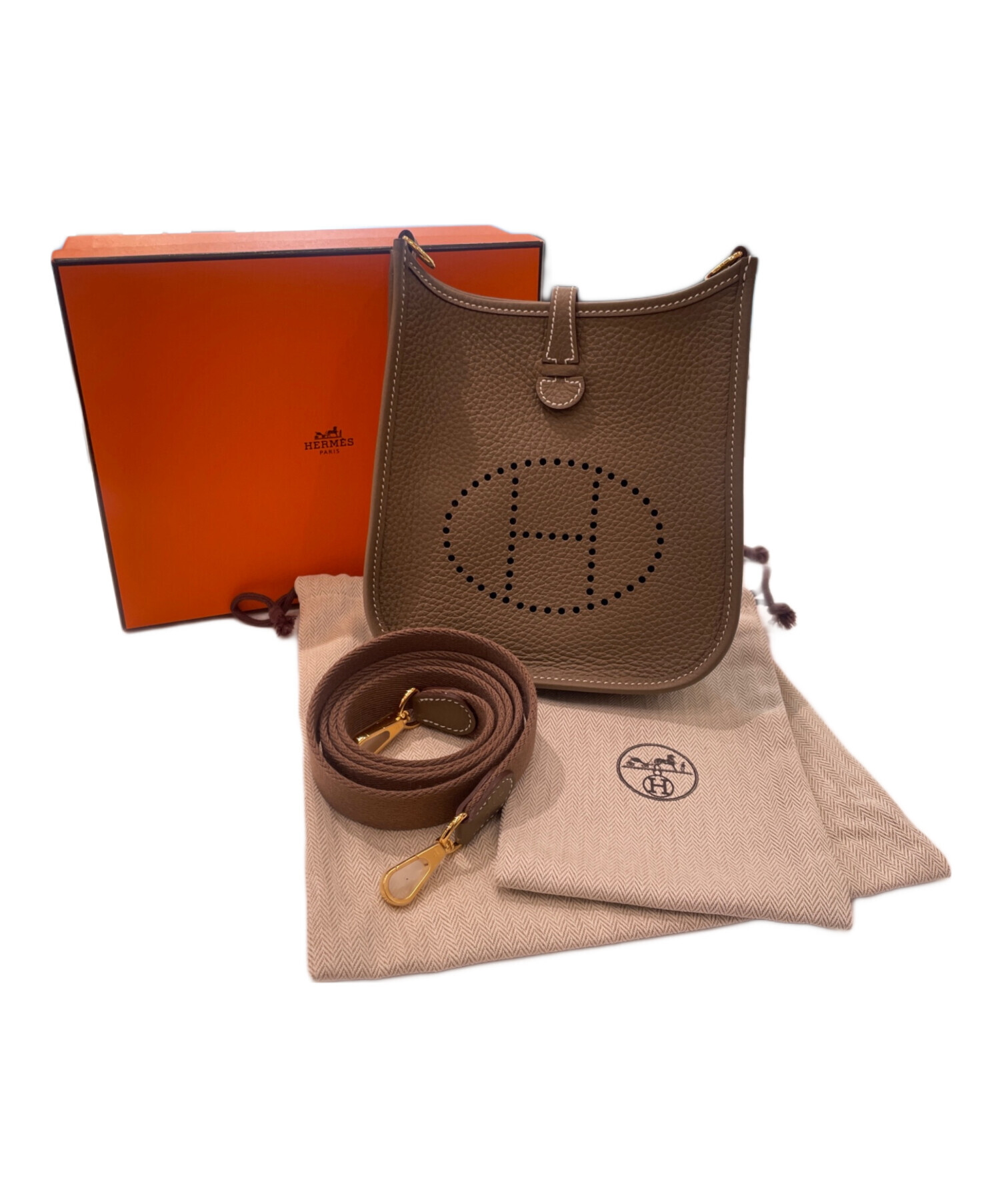 中古・古着通販】HERMES (エルメス) エブリン TPM エトゥープ サイズ
