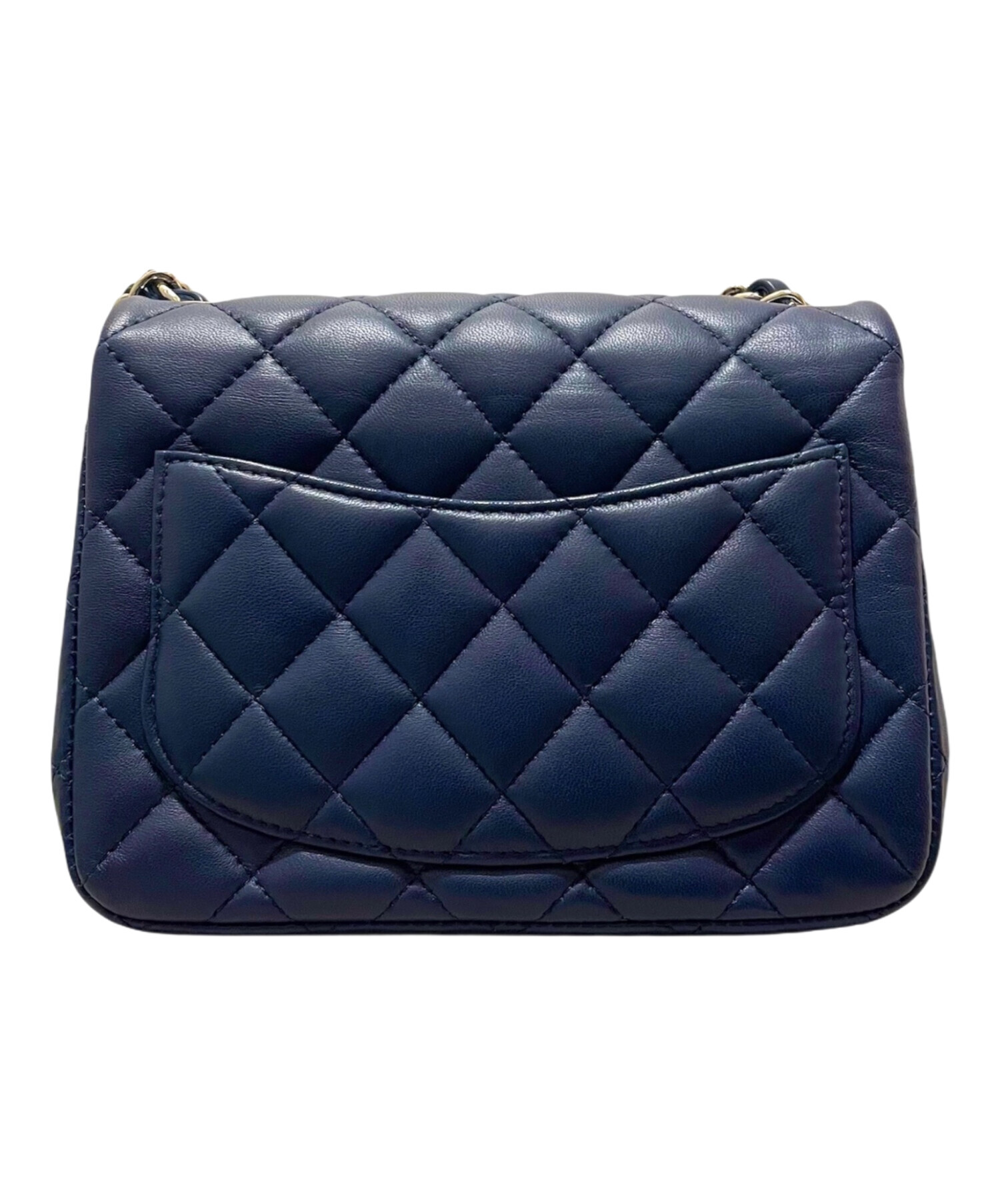 CHANEL CHANEL ウエストポーチ　ショルダーバック　ネイビー 中古・古着通販】CHANEL (シャネル) ミニマトラッセチェーンショルダー