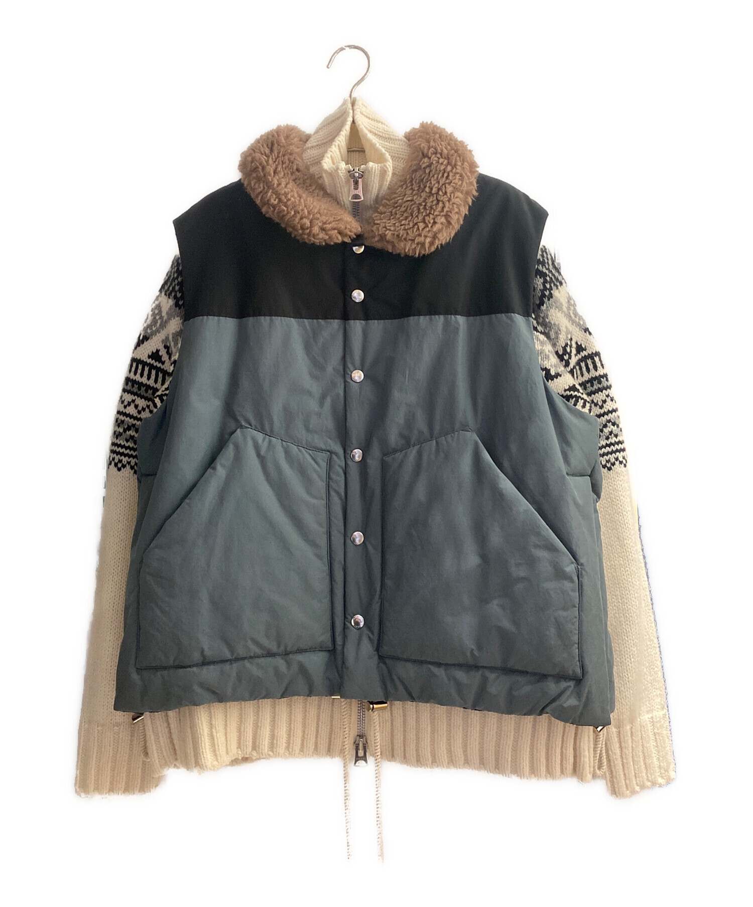 中古・古着通販】sacai (サカイ) 22AW レイヤードニット サイズ:2