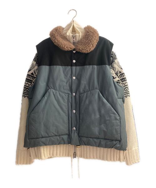sacai 22aw ニット 中古・古着通販】sacai (サカイ) 22AW レイヤードニット サイズ:2