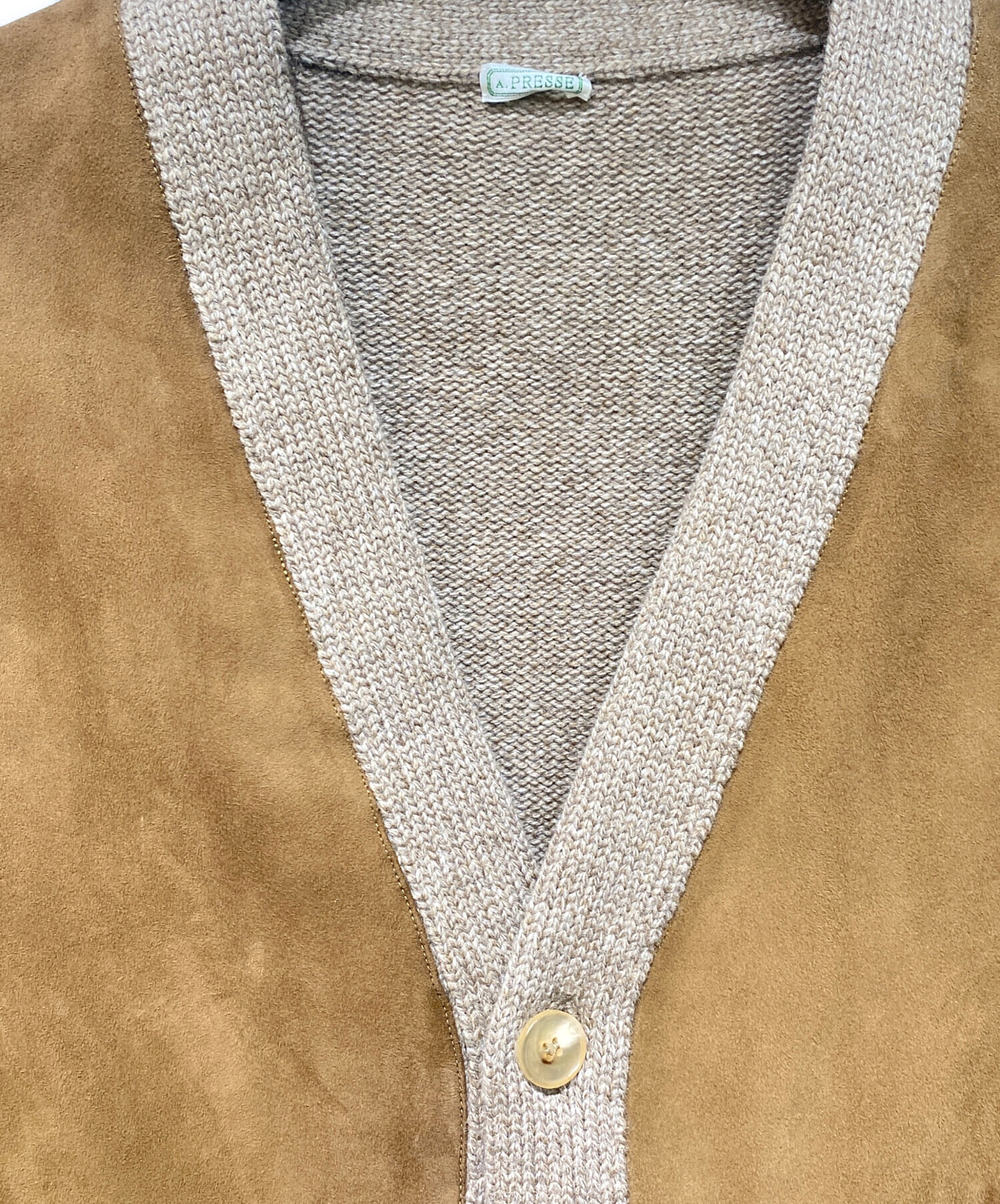 中古・古着通販】A.PRESSE (アプレッセ) 23AW スウェード切替