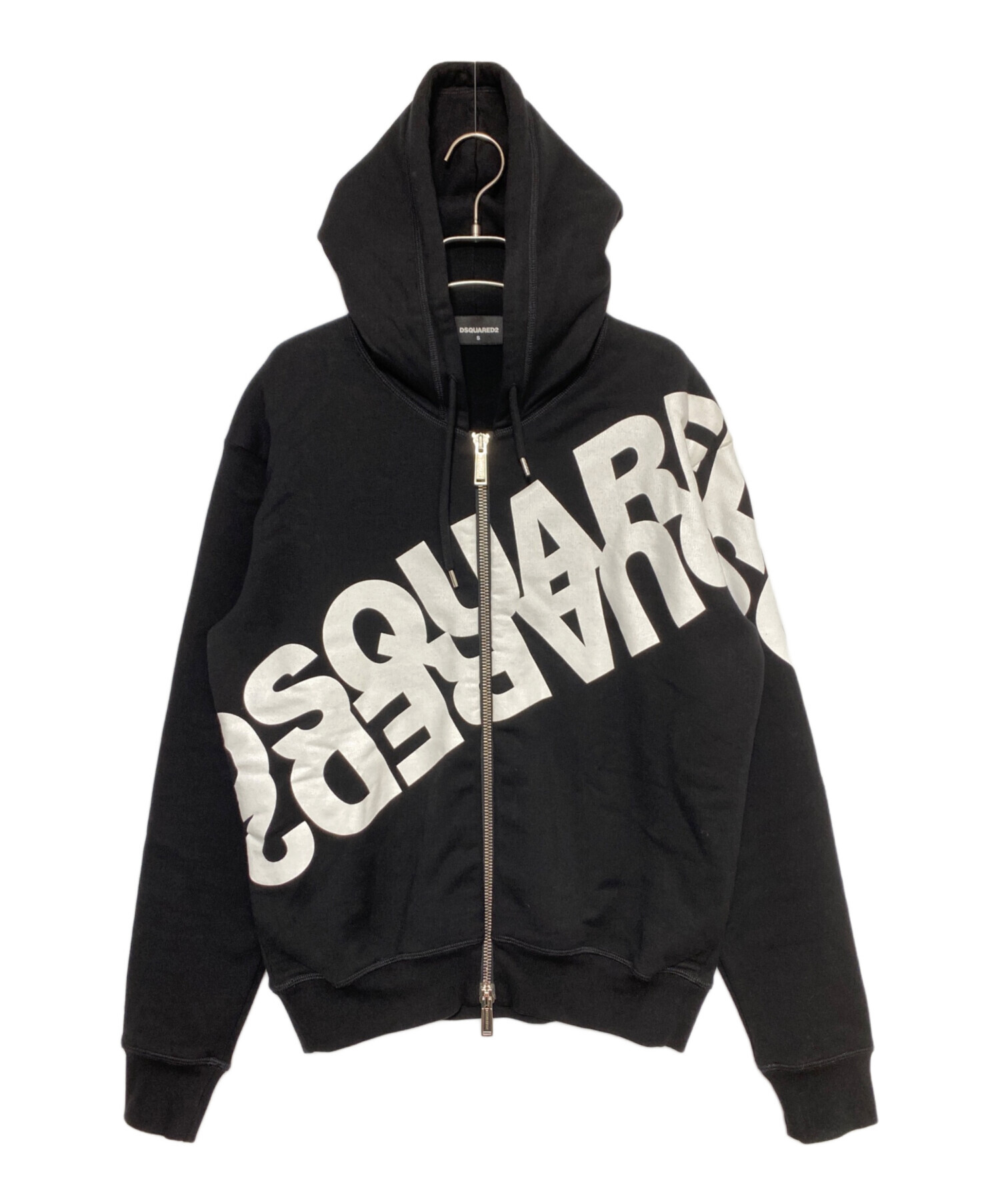DSQUARED2 ブラック パーカー DSQUARED2(ディースクエアード 