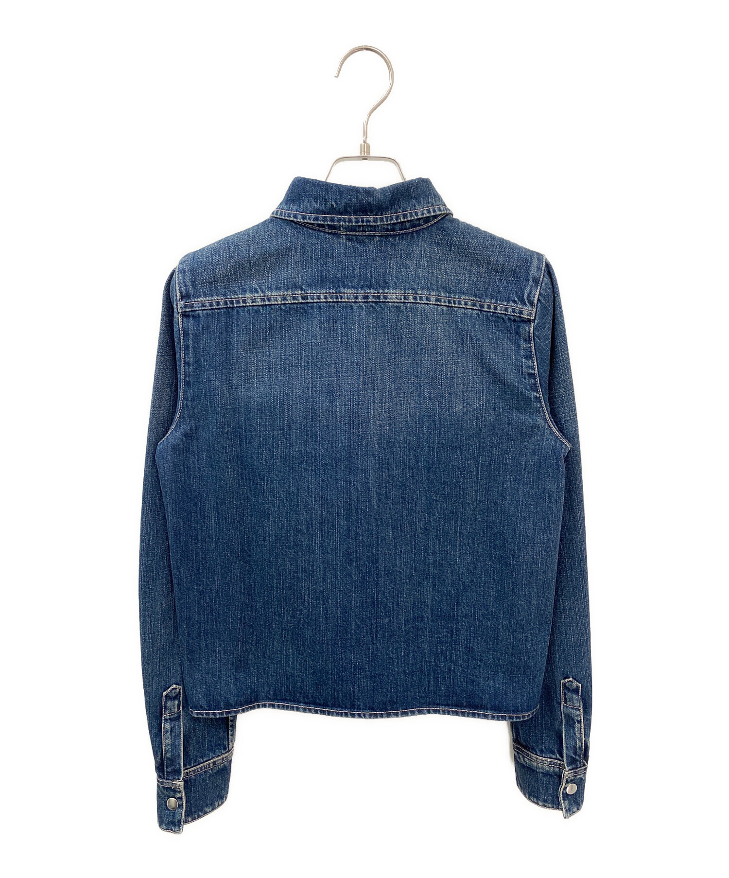 中古・古着通販】MIU MIU (ミュウミュウ) ロゴデニムシャツ インディゴ