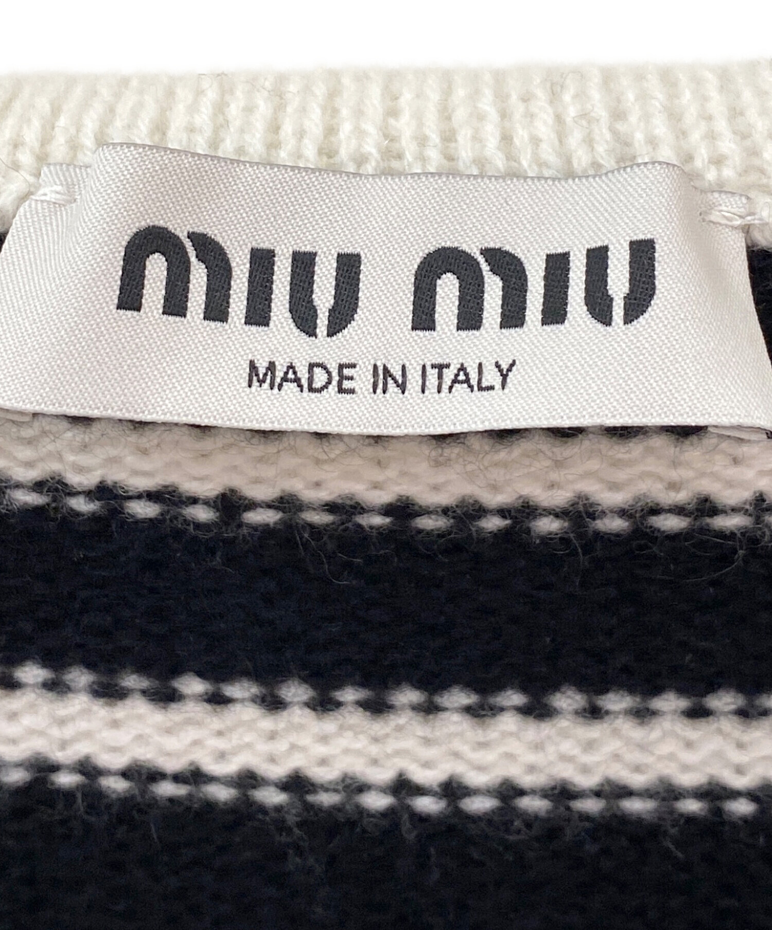 みく売約済み 中古・古着通販】MIU MIU (ミュウミュウ) ナイロンレザーメッシュ