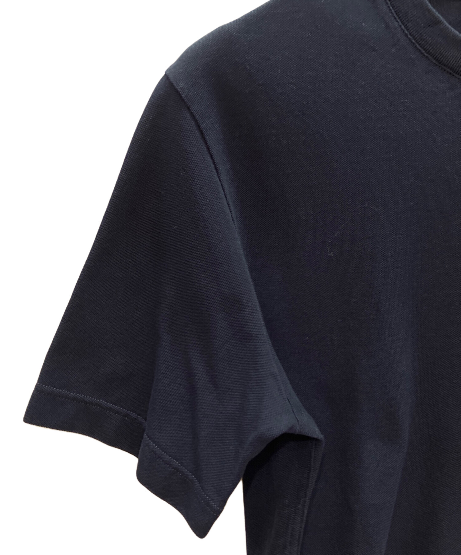 中古・古着通販】HERMES (エルメス) 鹿の子 ポケットTシャツ ネイビー 