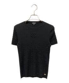 未使用シャネル ブラック クルーネック半袖 T M サイズ CHANEL(シャネル)、トップス、Tシャツ/半袖カットソー】ブランド・古着