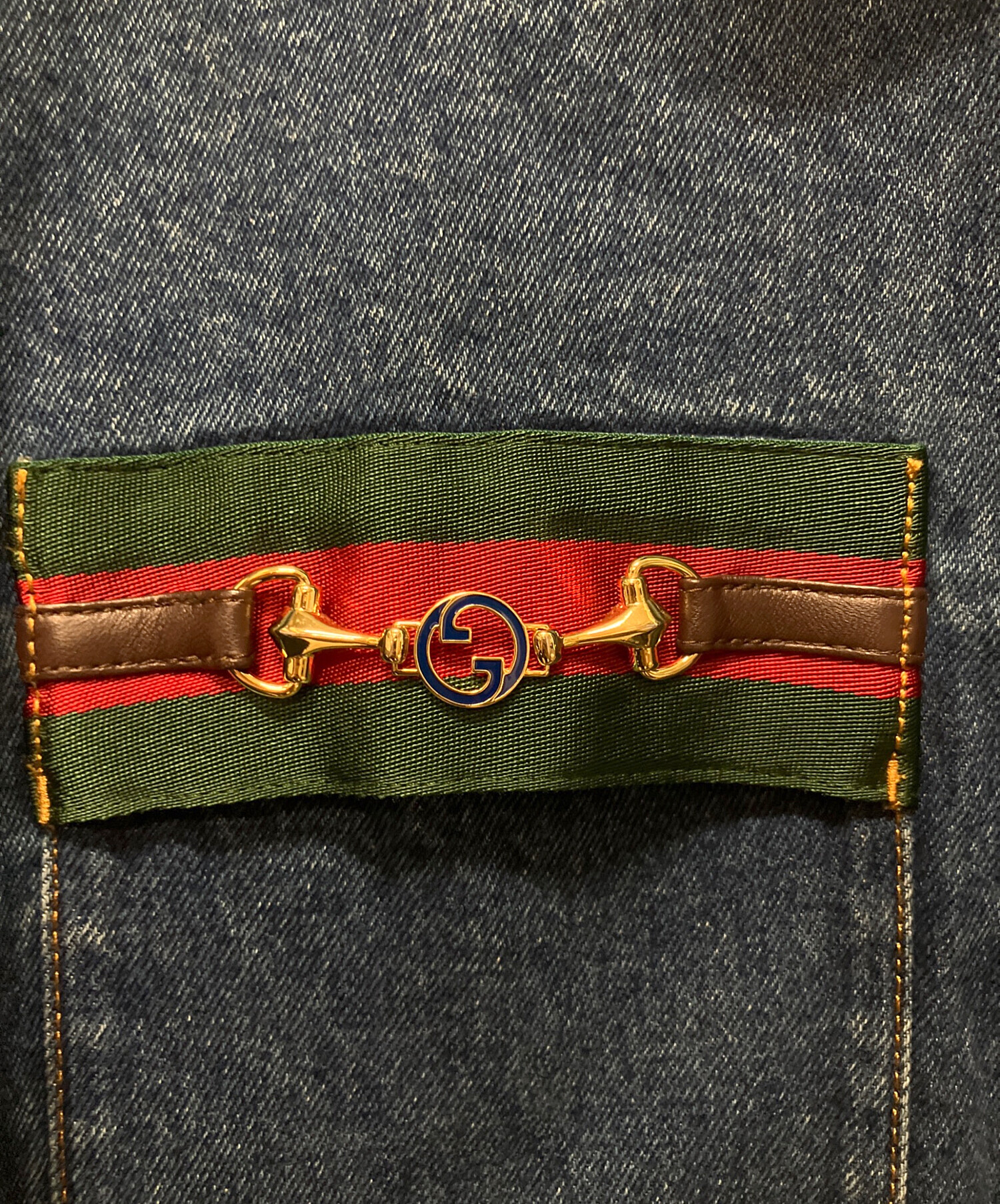 中古・古着通販】GUCCI (グッチ) Gucci Ribbon Wash Denim Jacket For