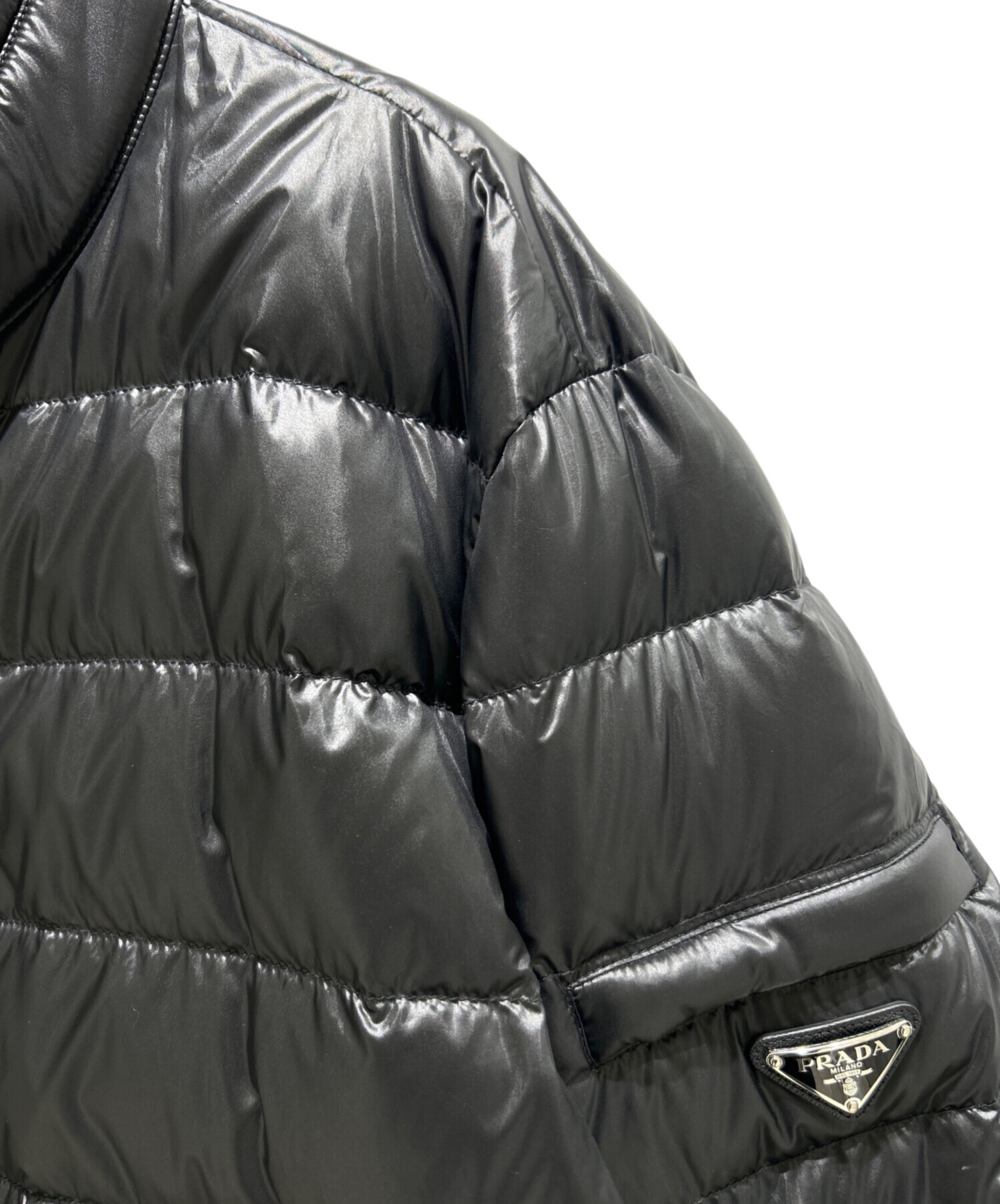 中古・古着通販】PRADA (プラダ) ロゴプレートダウンジャケット SGA506 