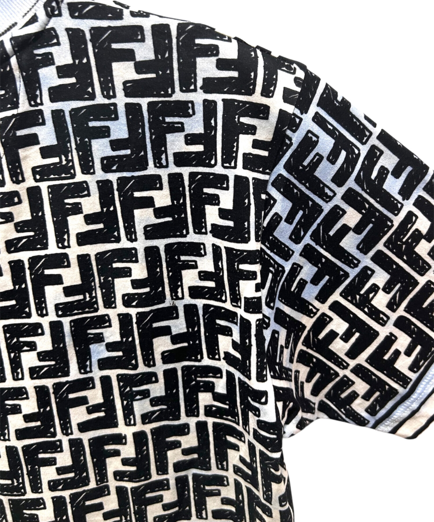 Vintage FENDI FFロゴ ズッカ柄 総柄 半袖トップス イタリア製 FENDI Vintage FF Logo Zucca Monogram T-shirt Knit Top #40