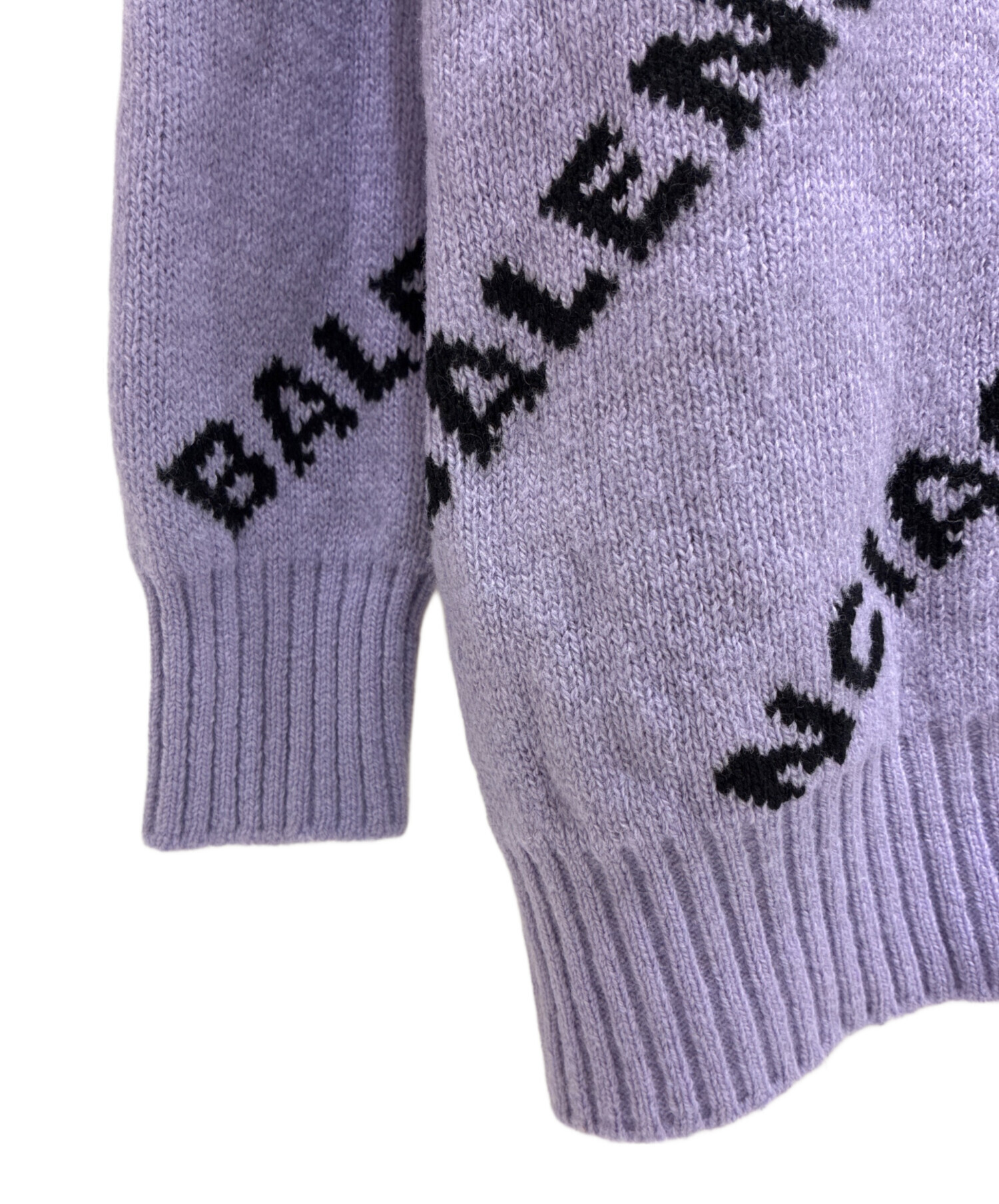 中古・古着通販】BALENCIAGA (バレンシアガ) オールオーバーロゴニット