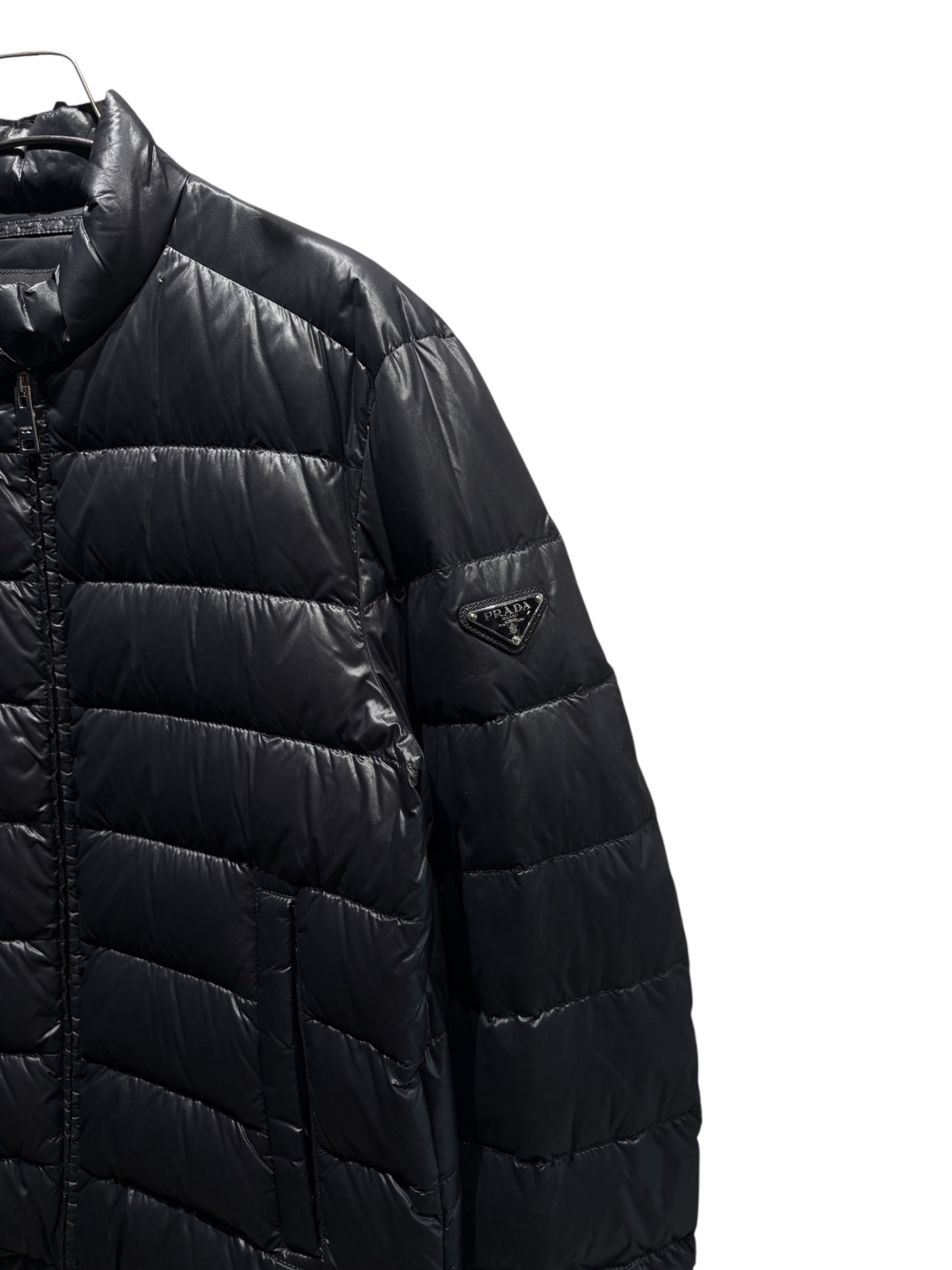 中古・古着通販】PRADA (プラダ) ロゴプレートダウンジャケット