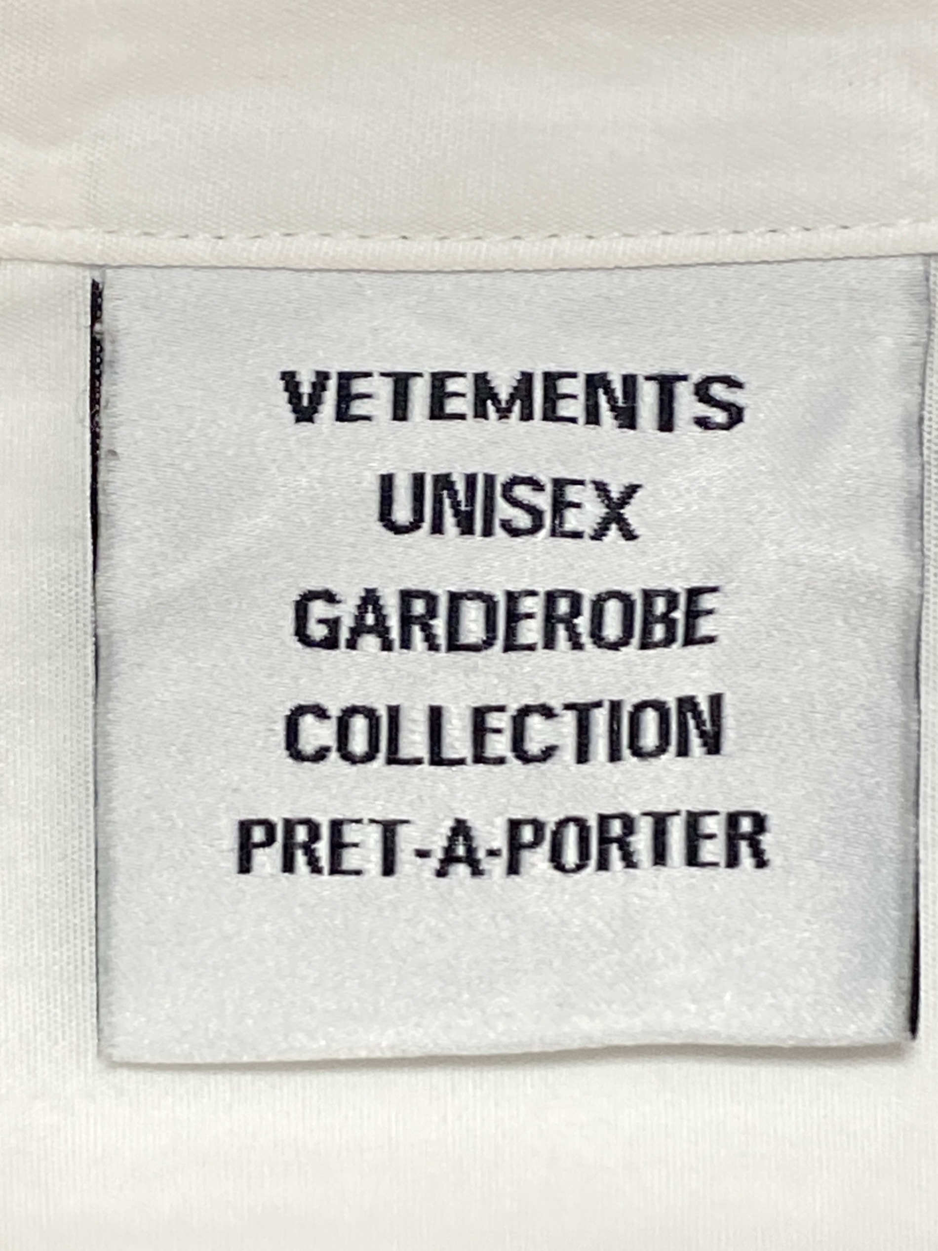 中古・古着通販】VETEMENTS (ヴェトモン) ダブルアナーキーシャツ
