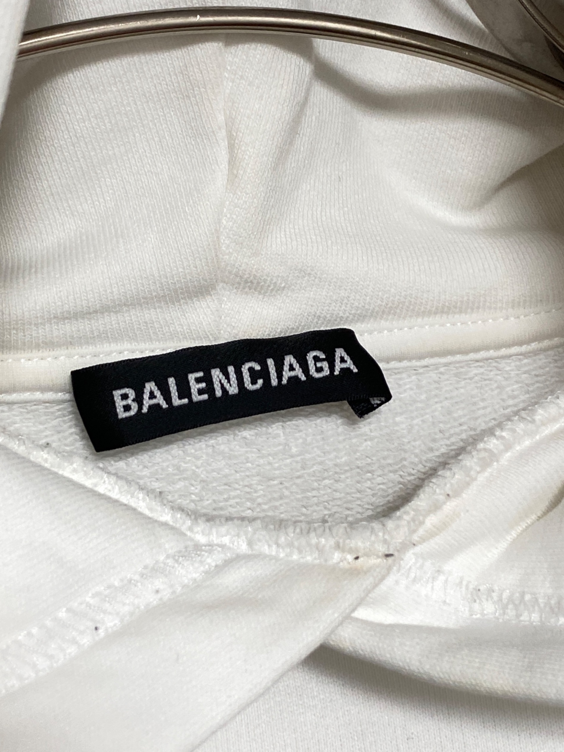 中古・古着通販】BALENCIAGA (バレンシアガ) ロゴパーカー ホワイト