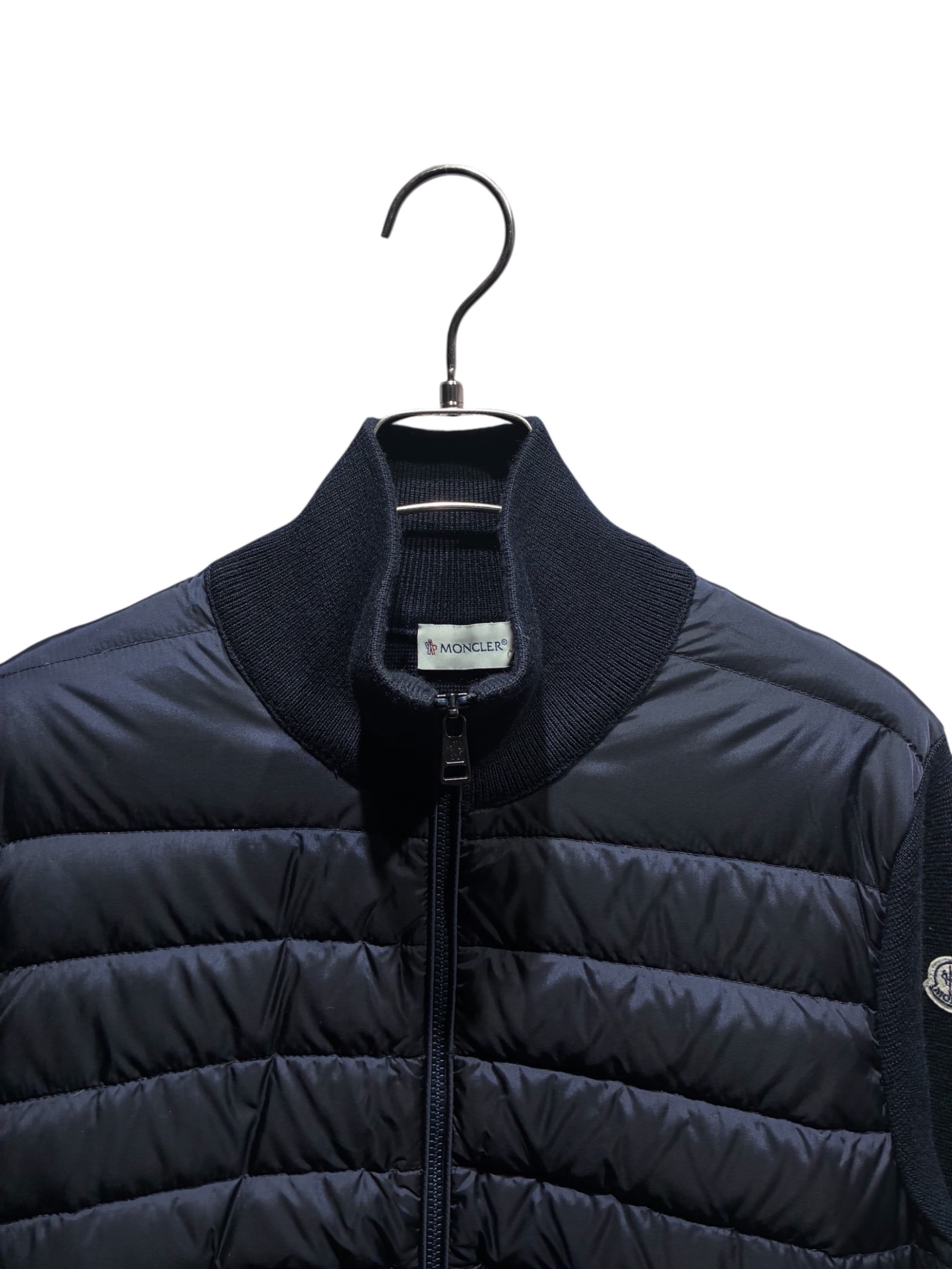 中古・古着通販】MONCLER (モンクレール) ニット切替ダウンジャケット