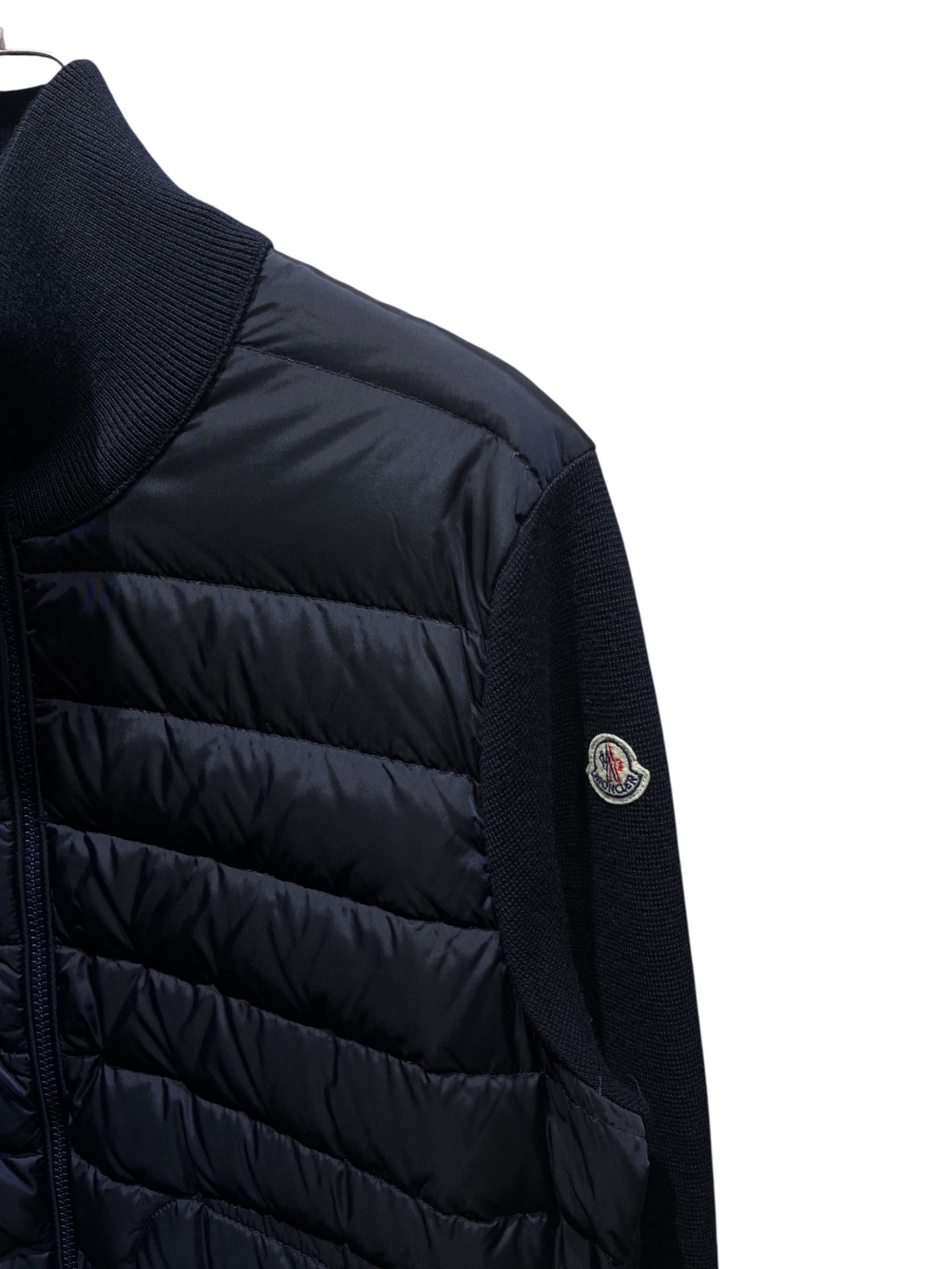 中古・古着通販】MONCLER (モンクレール) ニット切替ダウンジャケット