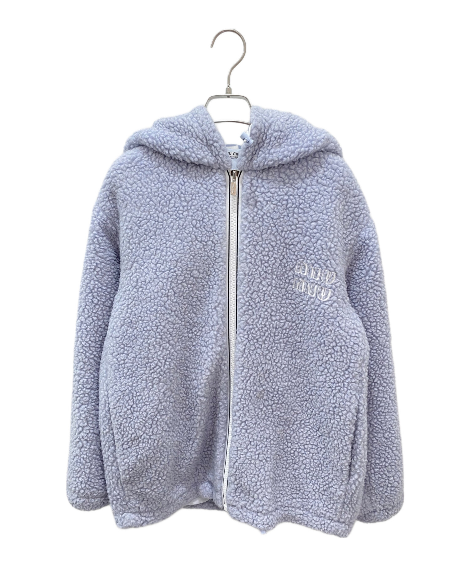 中古・古着通販】MIU MIU (ミュウミュウ) ボアパーカー スカイブルー