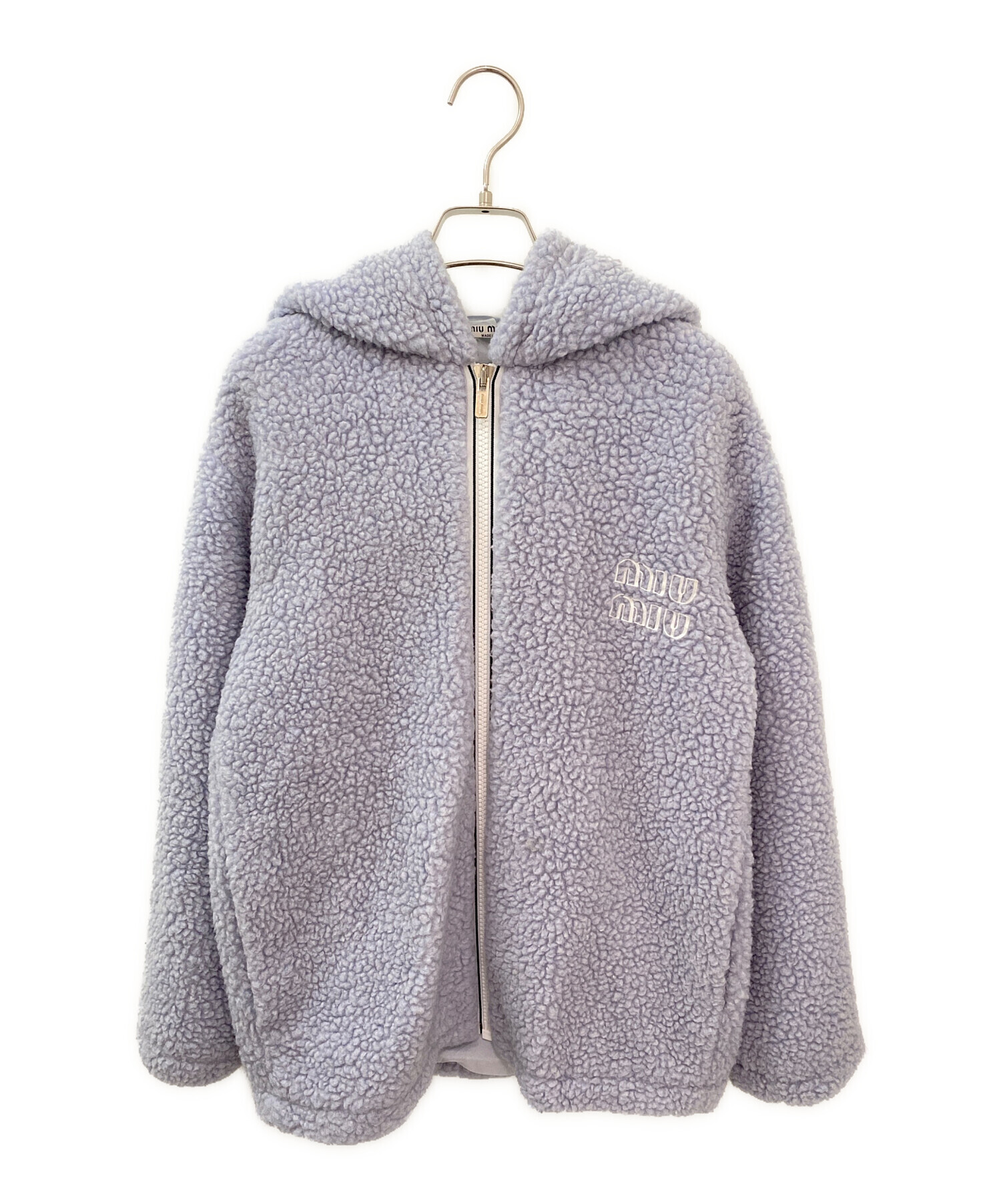 中古・古着通販】MIU MIU (ミュウミュウ) ボアパーカー スカイブルー