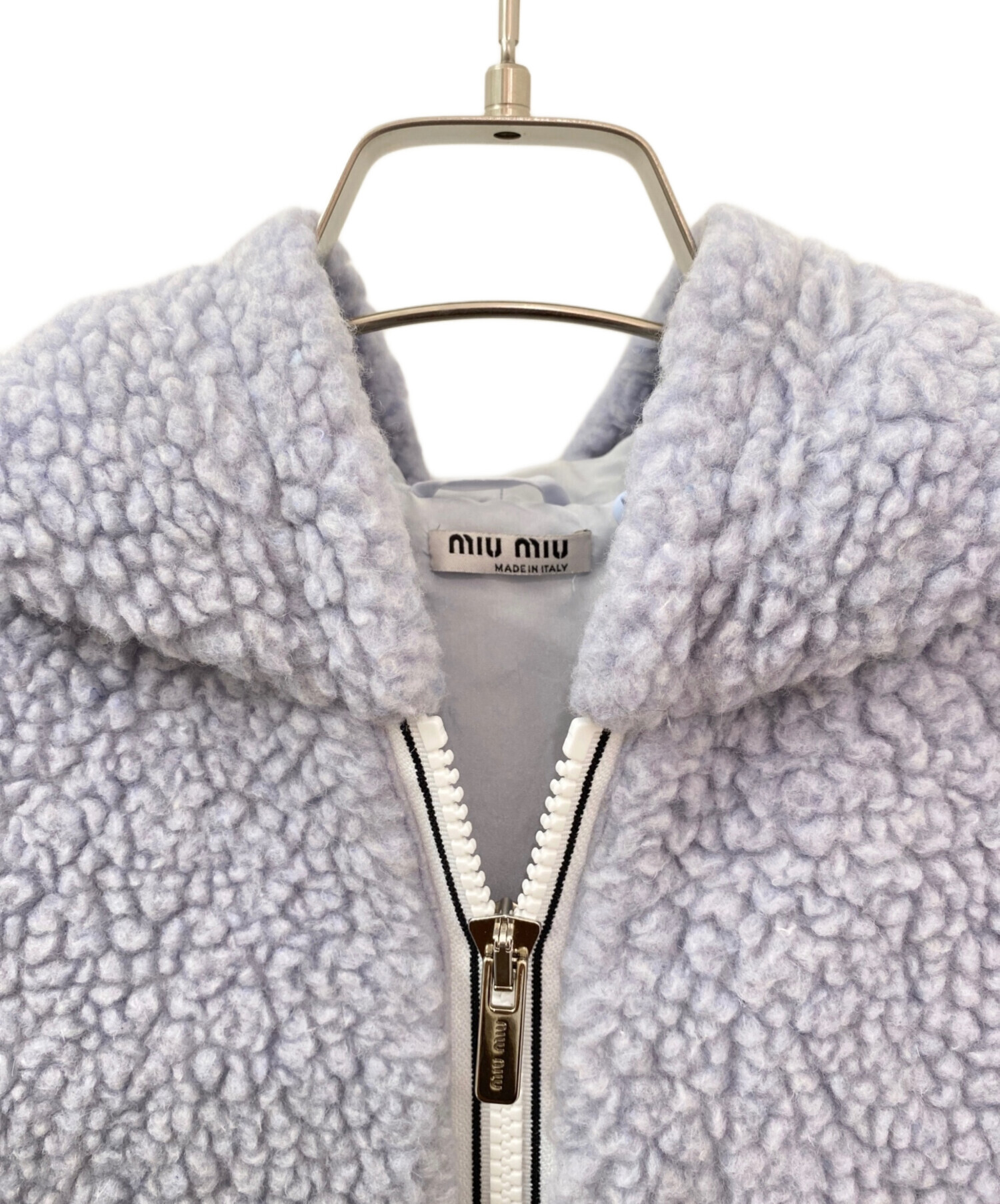 中古・古着通販】MIU MIU (ミュウミュウ) ボアパーカー スカイブルー 