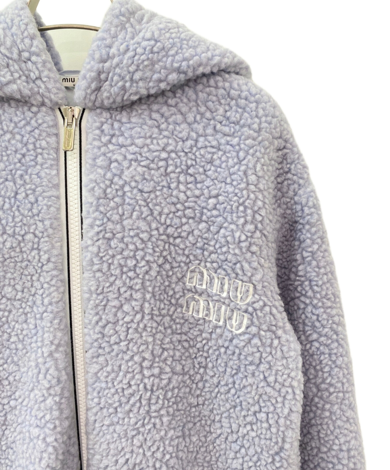 中古・古着通販】MIU MIU (ミュウミュウ) ボアパーカー スカイブルー 