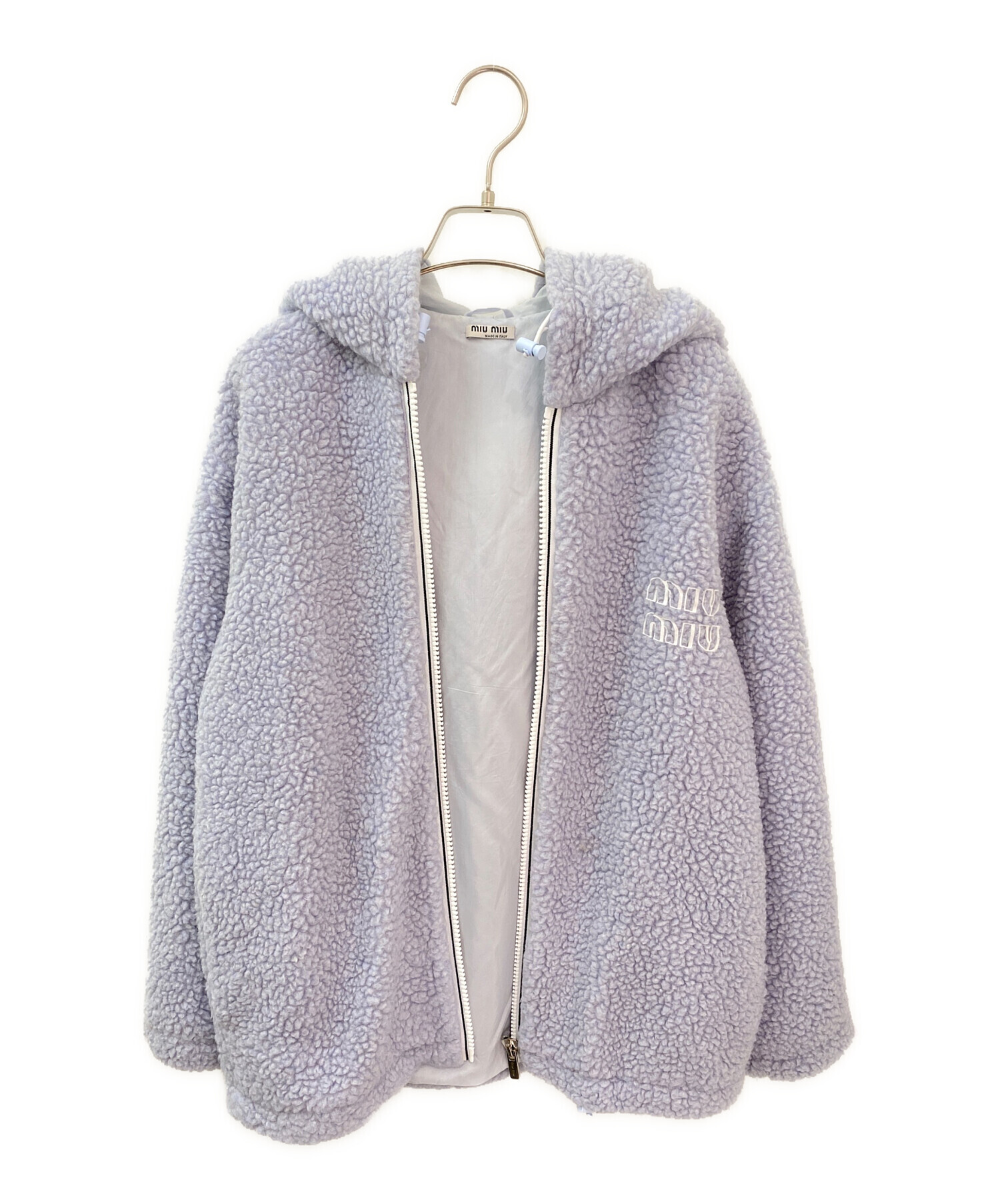 中古・古着通販】MIU MIU (ミュウミュウ) ボアパーカー スカイブルー