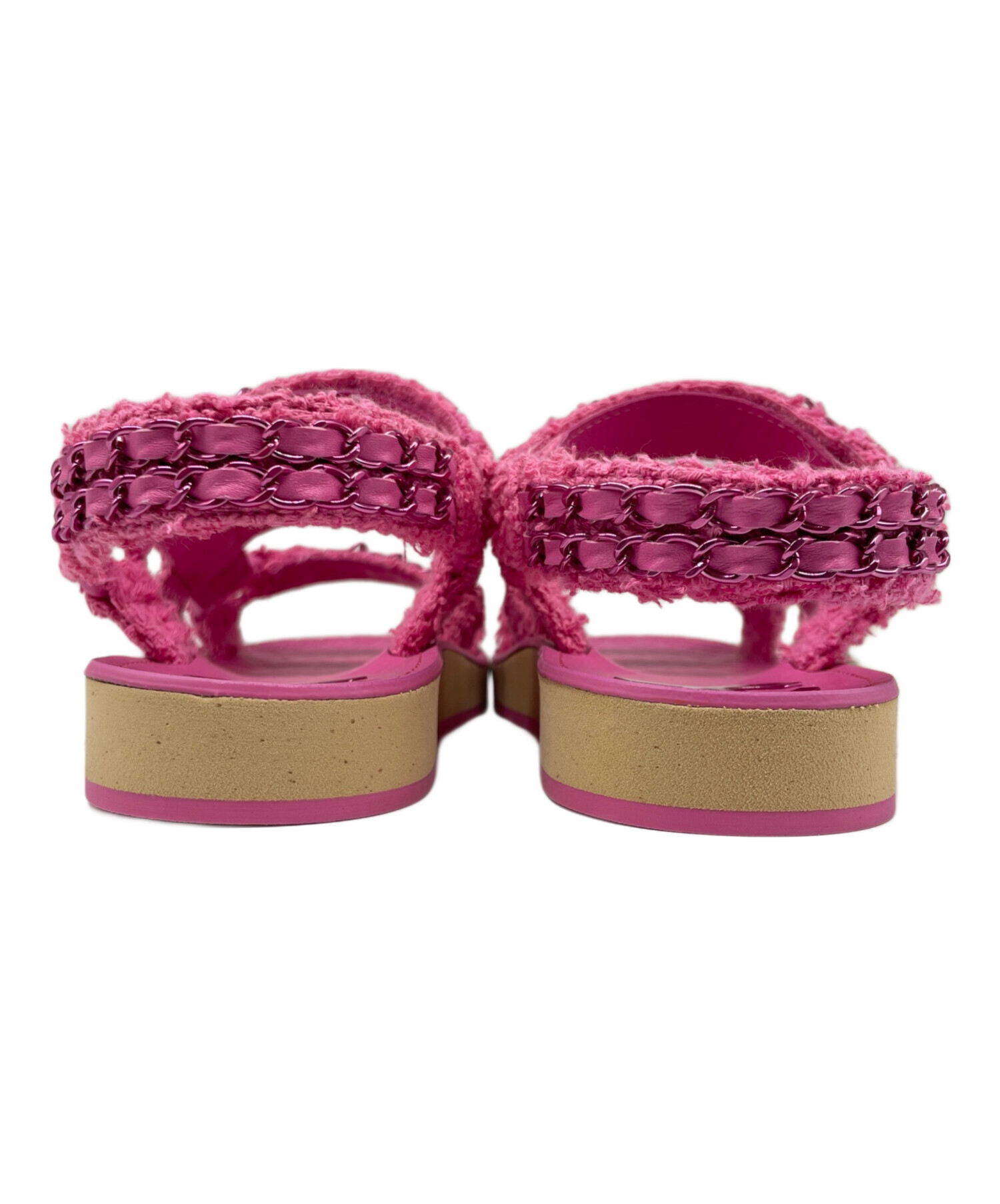 中古・古着通販】CHANEL (シャネル) ココマーク ツイード サンダル