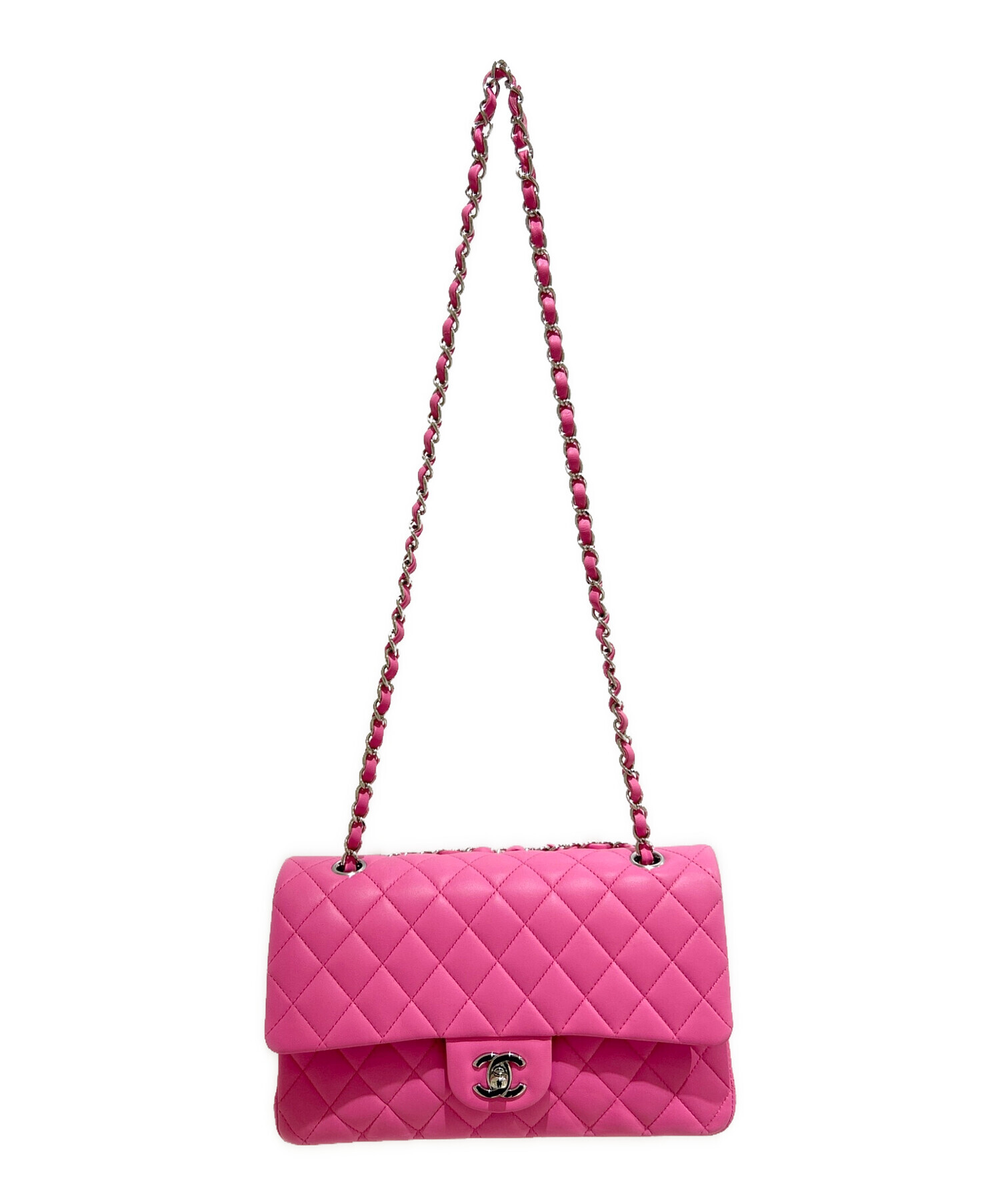 CHANELシャネルマトラッセ25 Wチェーンショルダーバッグお値下げ中！ 中古・古着通販】CHANEL (シャネル) マトラッセ25 Wフラップチェーン