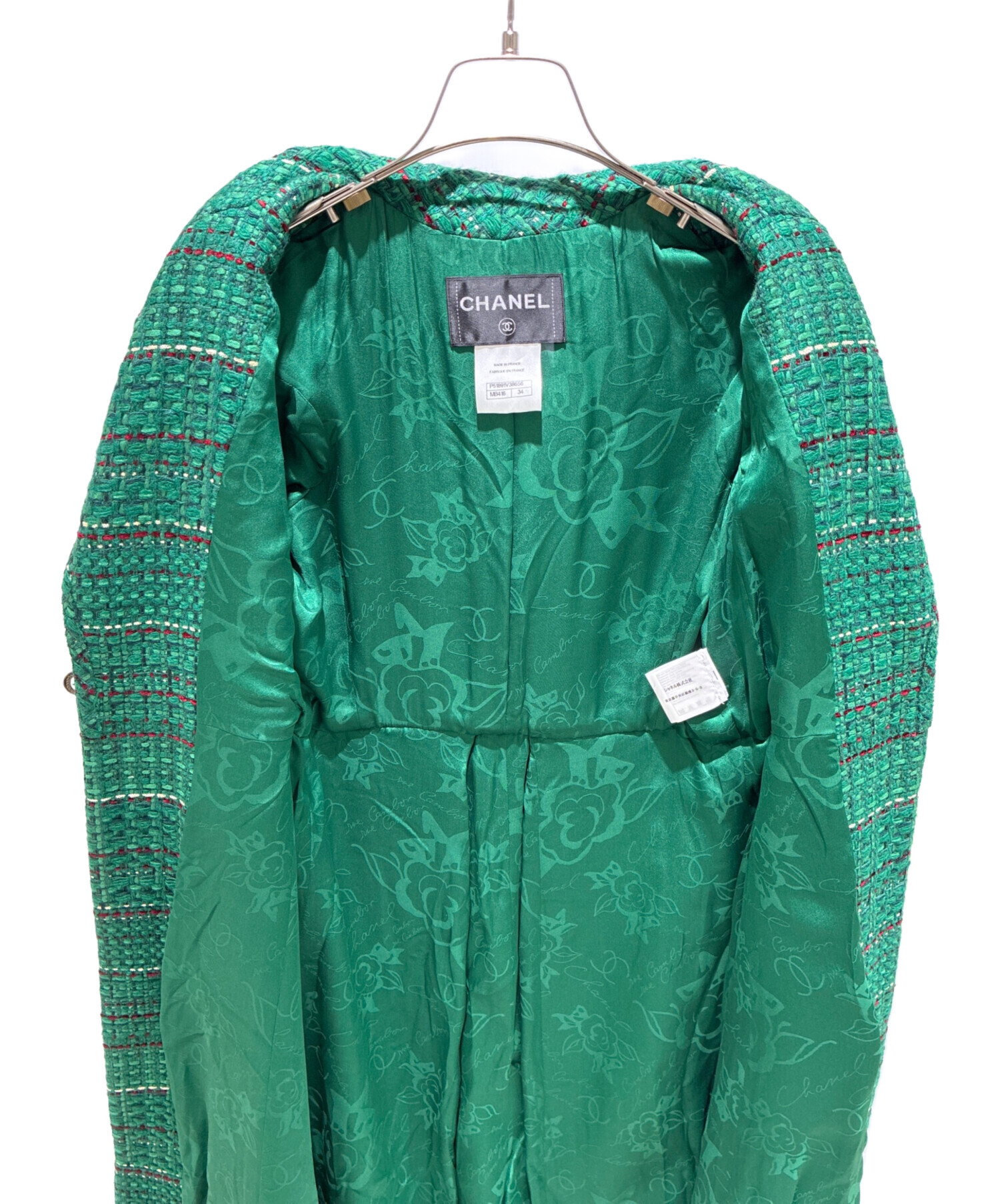 中古・古着通販】CHANEL (シャネル) ターンロックツイードコート