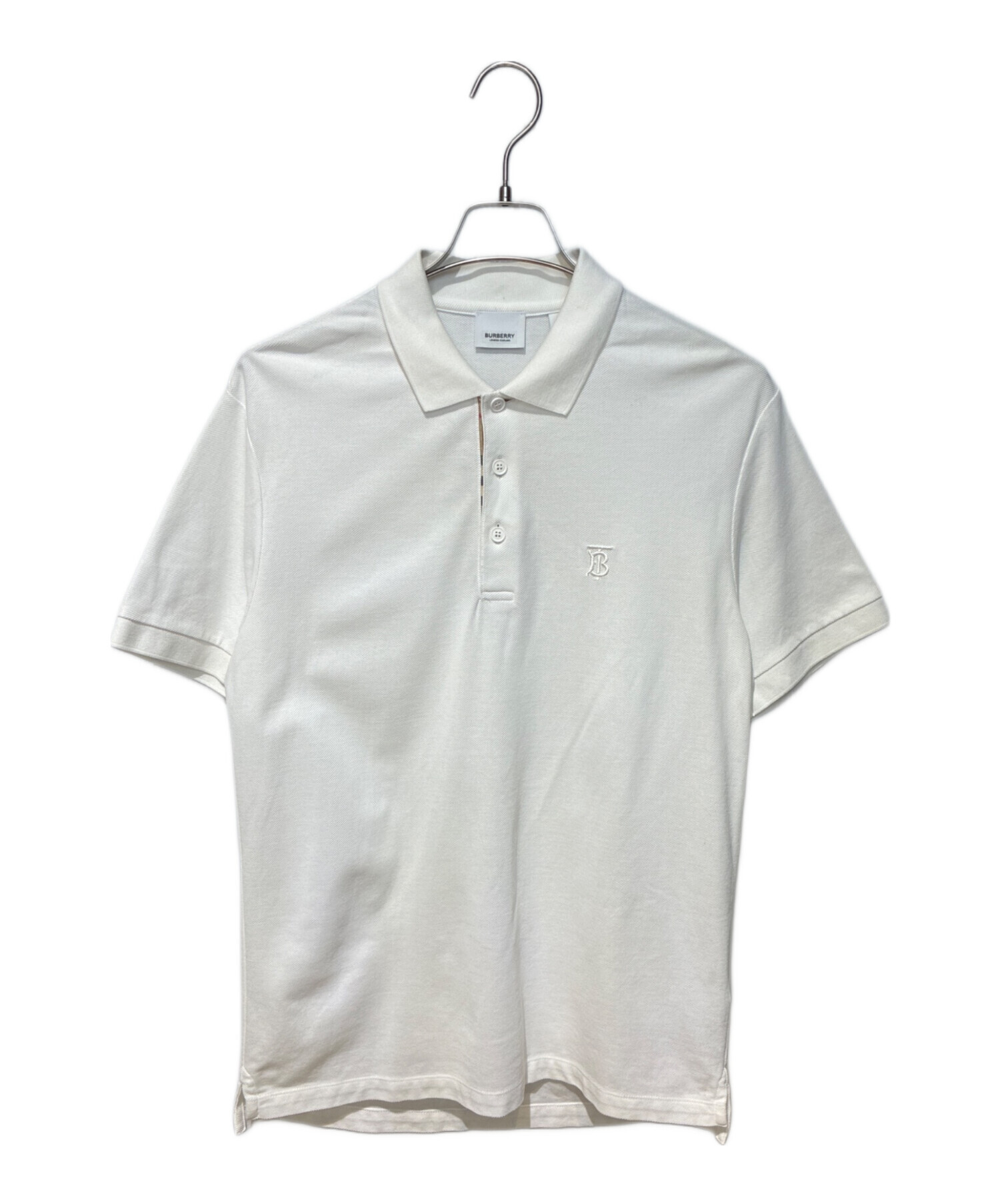 中古・古着通販】BURBERRY (バーバリー) TBロゴポロシャツ ホワイト