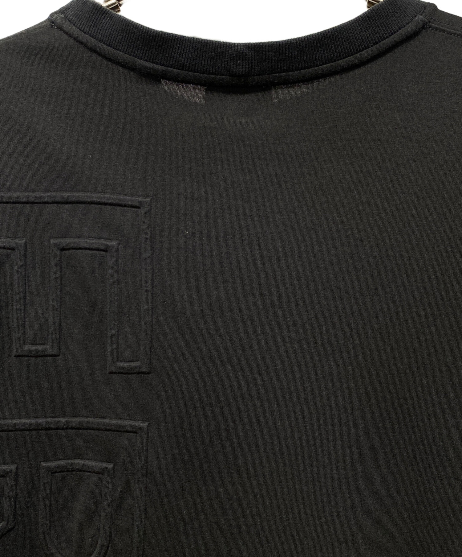 中古・古着通販】BURBERRY (バーバリー) エンボスロゴTシャツ ブラック