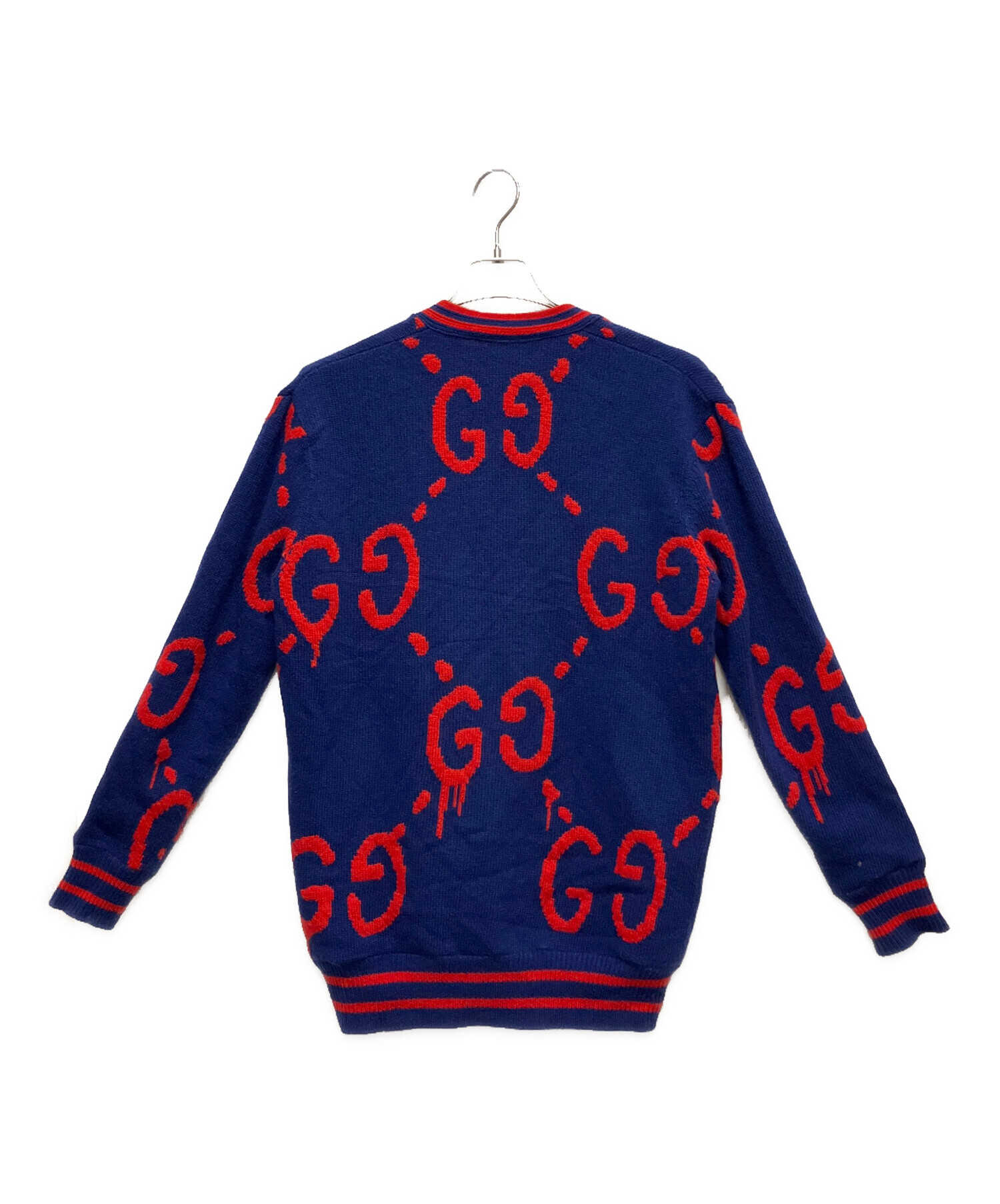中古・古着通販】GUCCI (グッチ) シルクライニングGGカーディガン