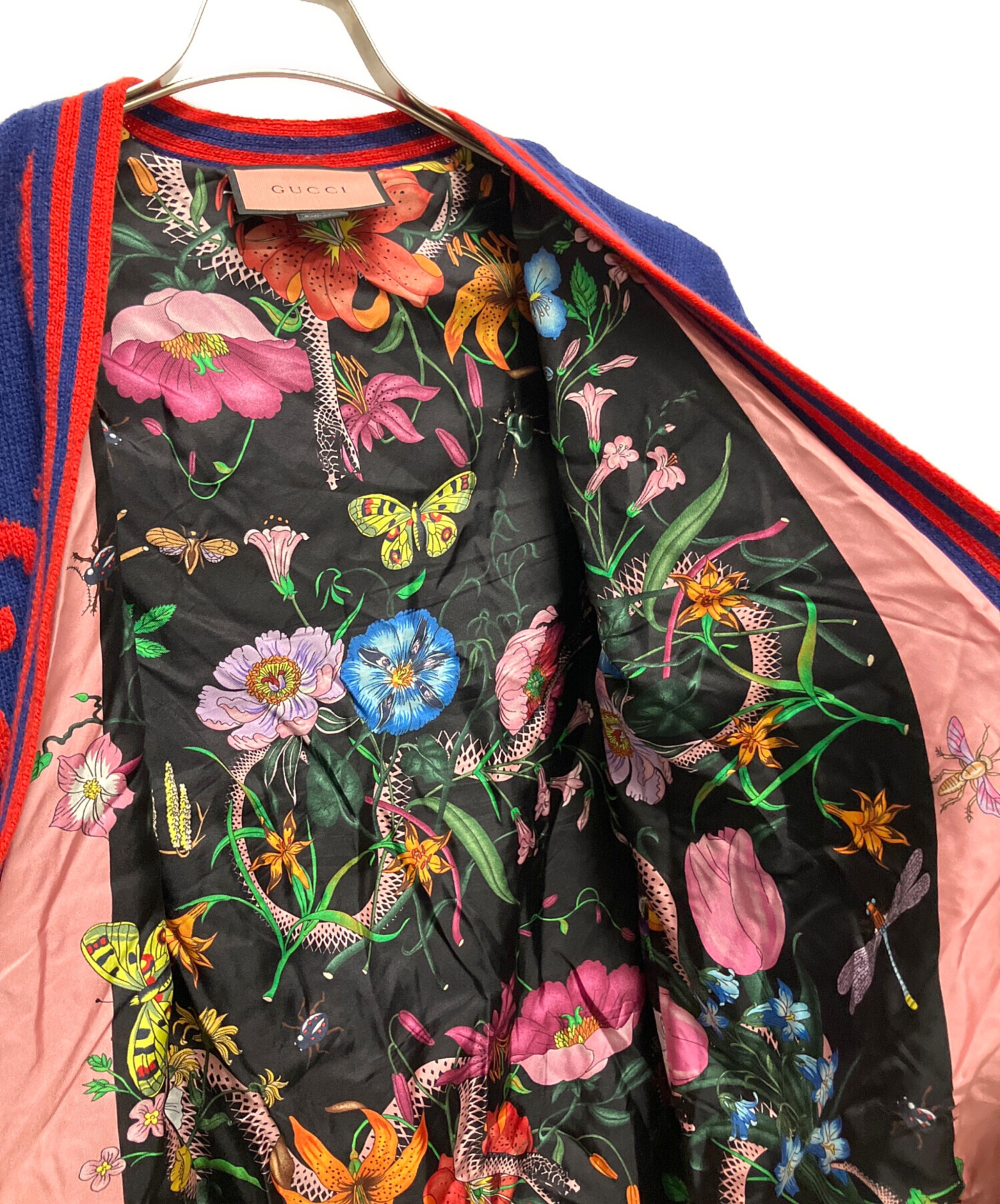 中古・古着通販】GUCCI (グッチ) シルクライニングGGカーディガン