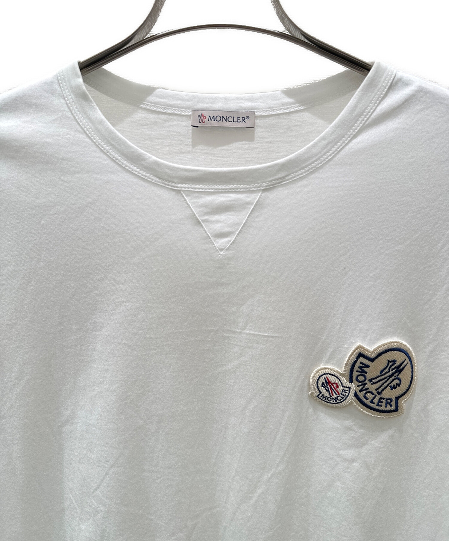中古・古着通販】MONCLER (モンクレール) ワッペンロゴTシャツ