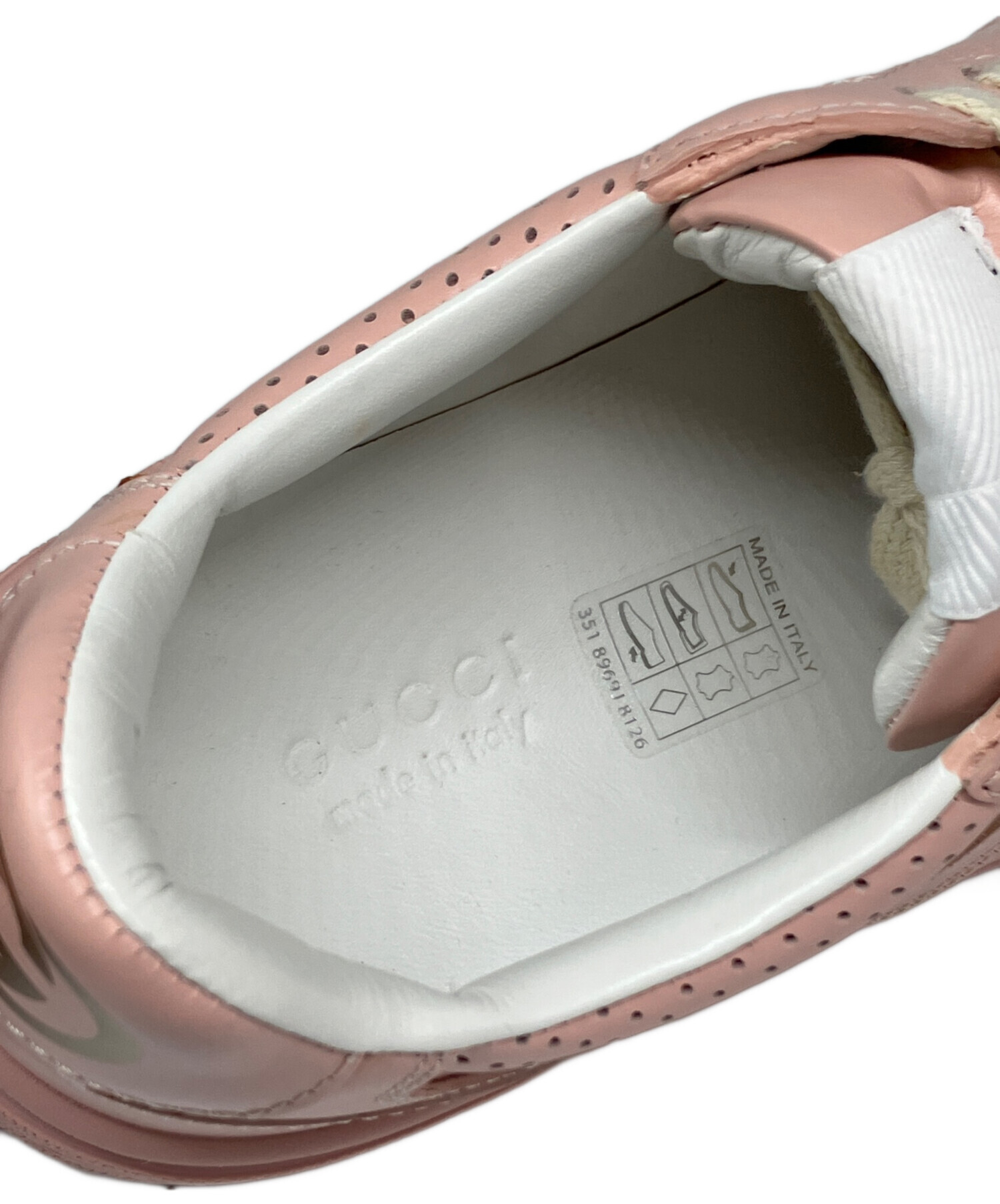 中古・古着通販】GUCCI (グッチ) GGスニーカー ピンク サイズ:37