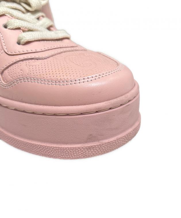 中古・古着通販】GUCCI (グッチ) GGスニーカー ピンク サイズ:37