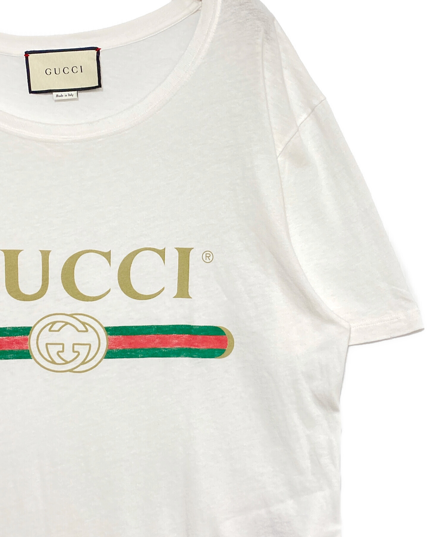 中古・古着通販】GUCCI (グッチ) ウォッシュドオーバーサイズTシャツ