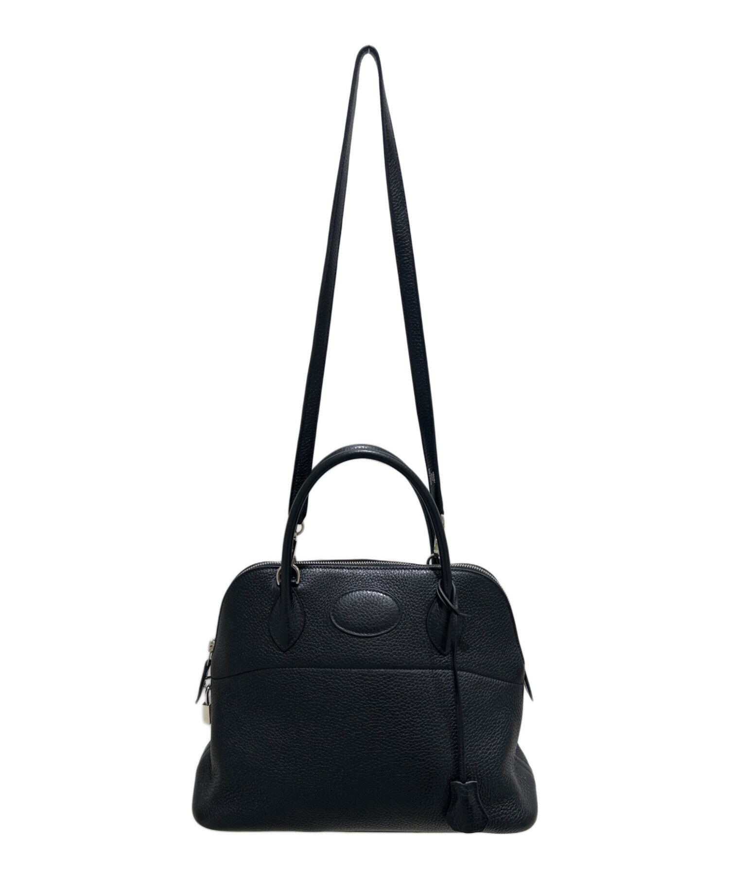 ❤お得なお品❤ボリード31 ブラックｘシルバー金具 エルメス A刻印 箱付き HERMES（エルメス） ボリード31 ヴォートロイカ ボックスカーフ