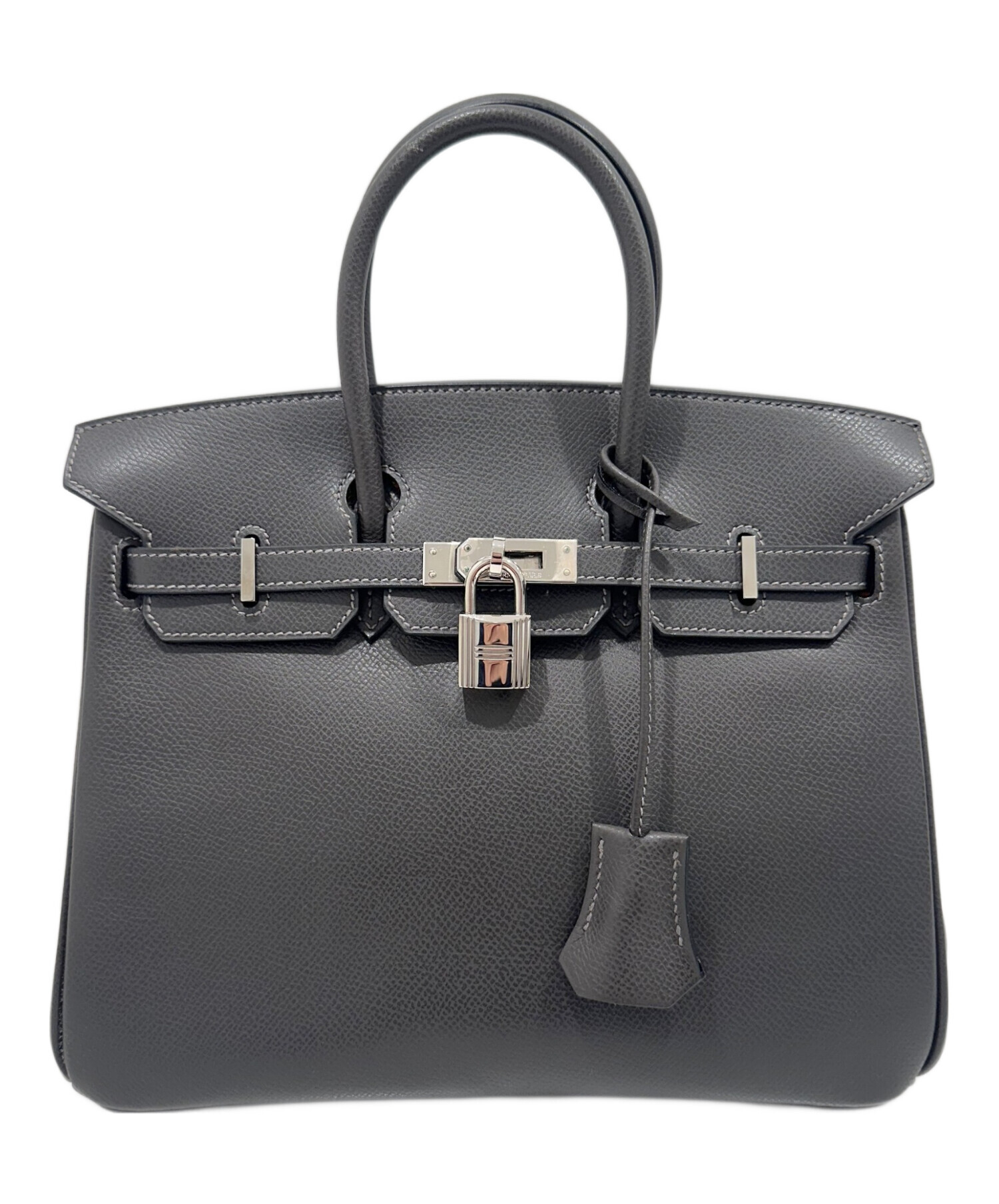 中古・古着通販】HERMES (エルメス) バーキン25/シルバー金具/ヴォー