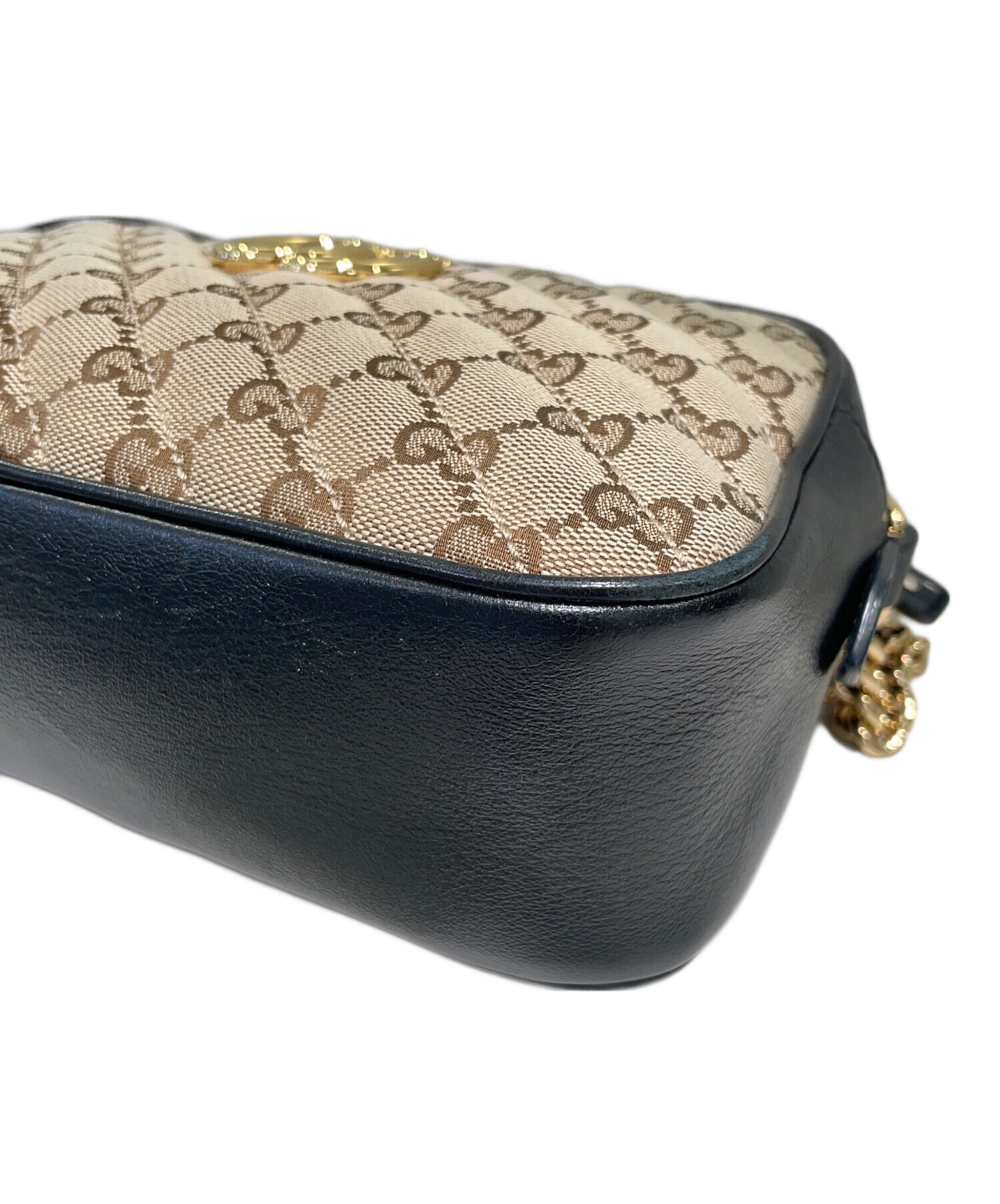 中古・古着通販】GUCCI (グッチ) GGマーモント ベージュ サイズ