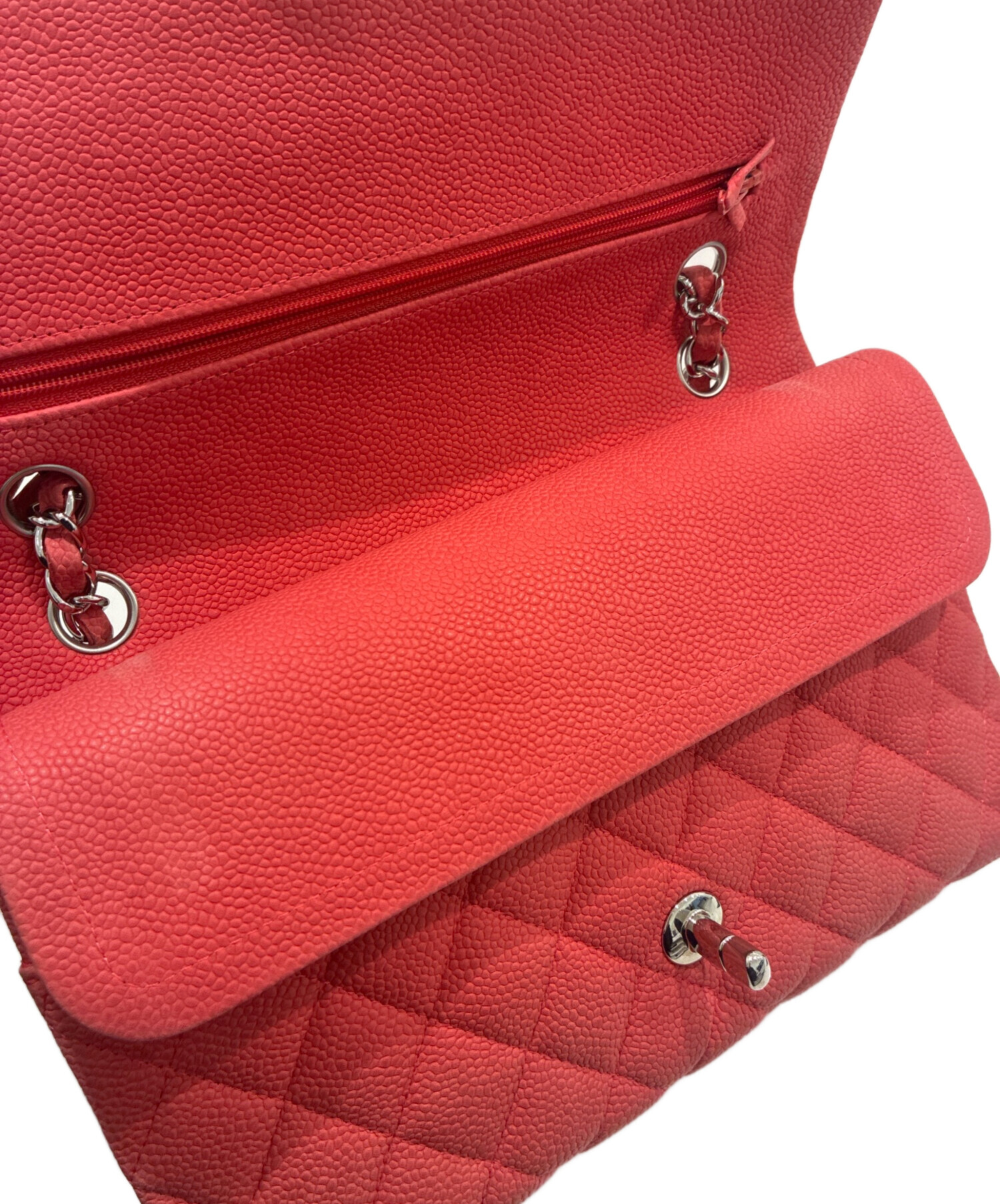 中古・古着通販】CHANEL (シャネル) Wフラップマトラッセ25/キャビア 