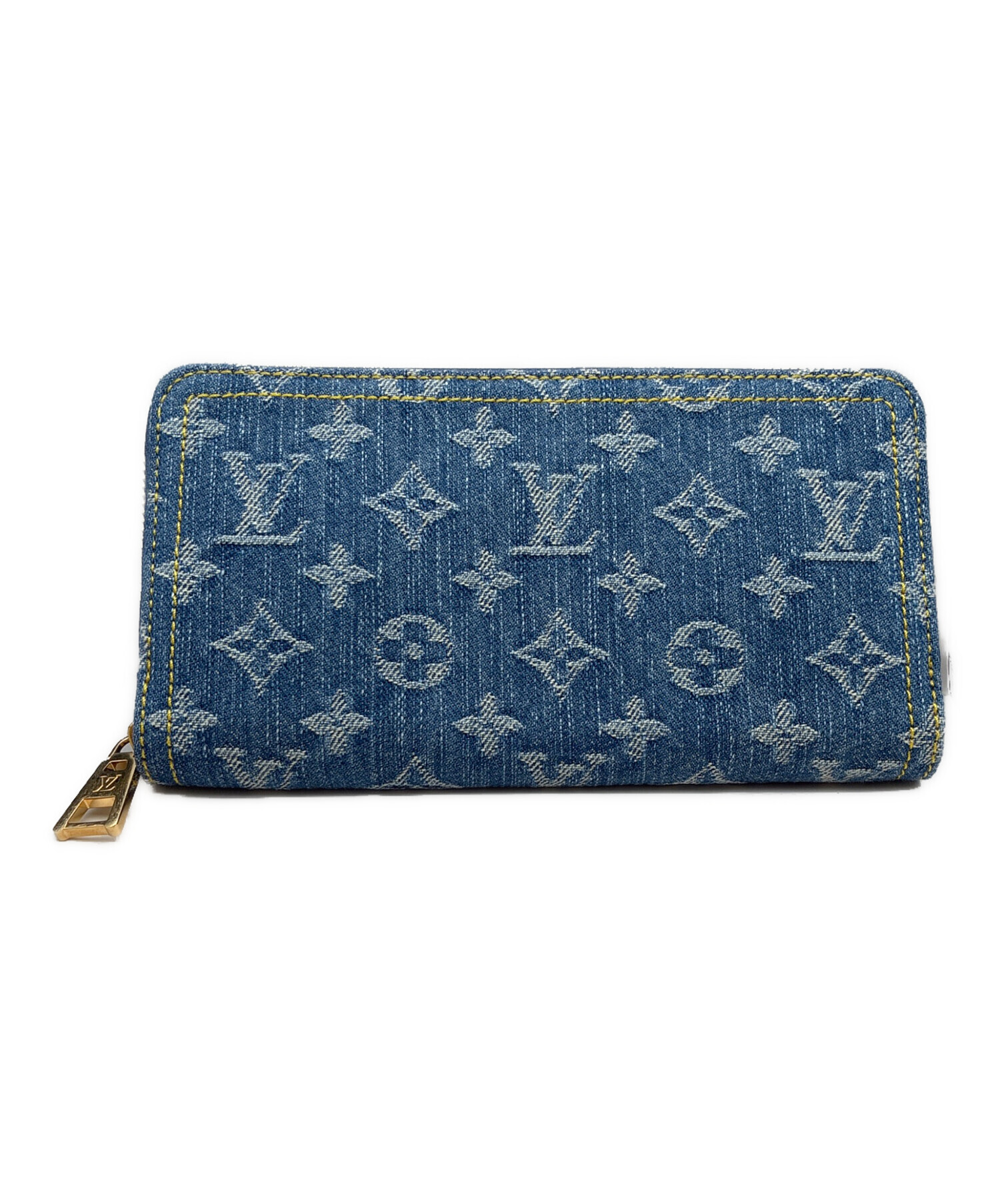 ルイヴィトン デニム ジッピーウォーレット 中古・古着通販】LOUIS VUITTON (ルイ ヴィトン) モノグラムデニム