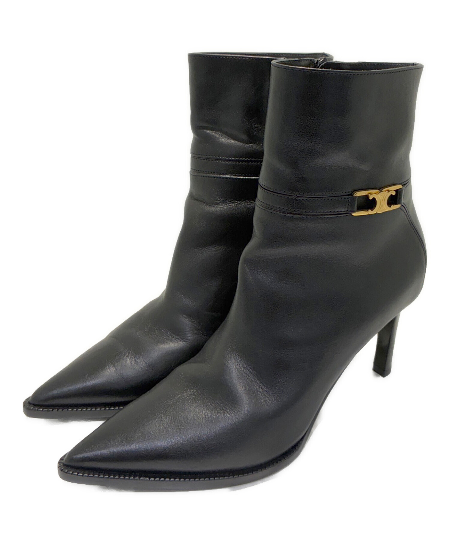 中古・古着通販】CELINE (セリーヌ) ベルヌイユブーツ ブラック サイズ