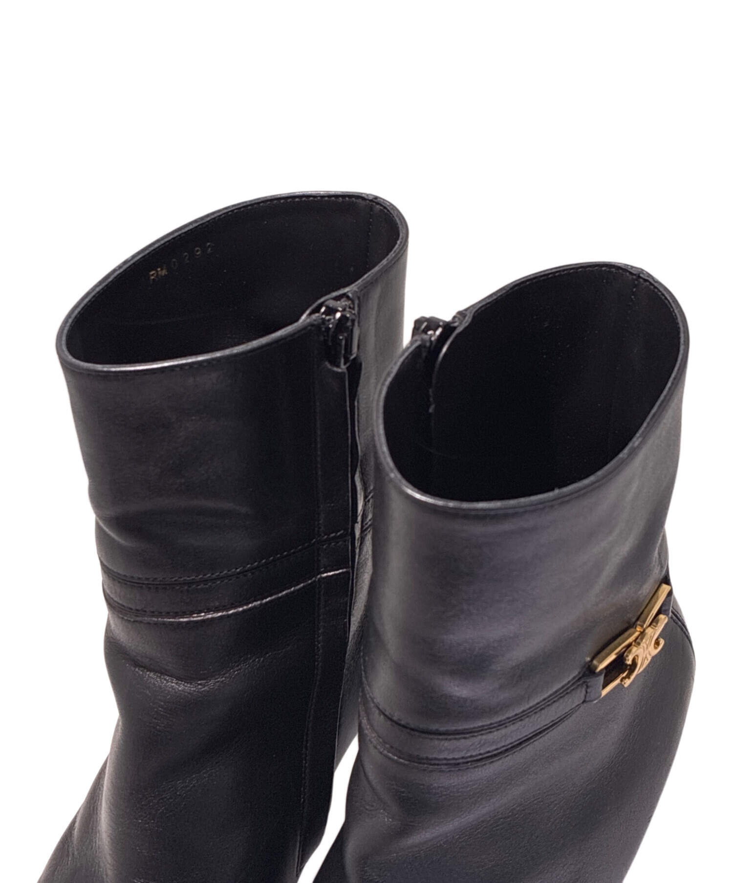 中古・古着通販】CELINE (セリーヌ) ベルヌイユブーツ ブラック サイズ