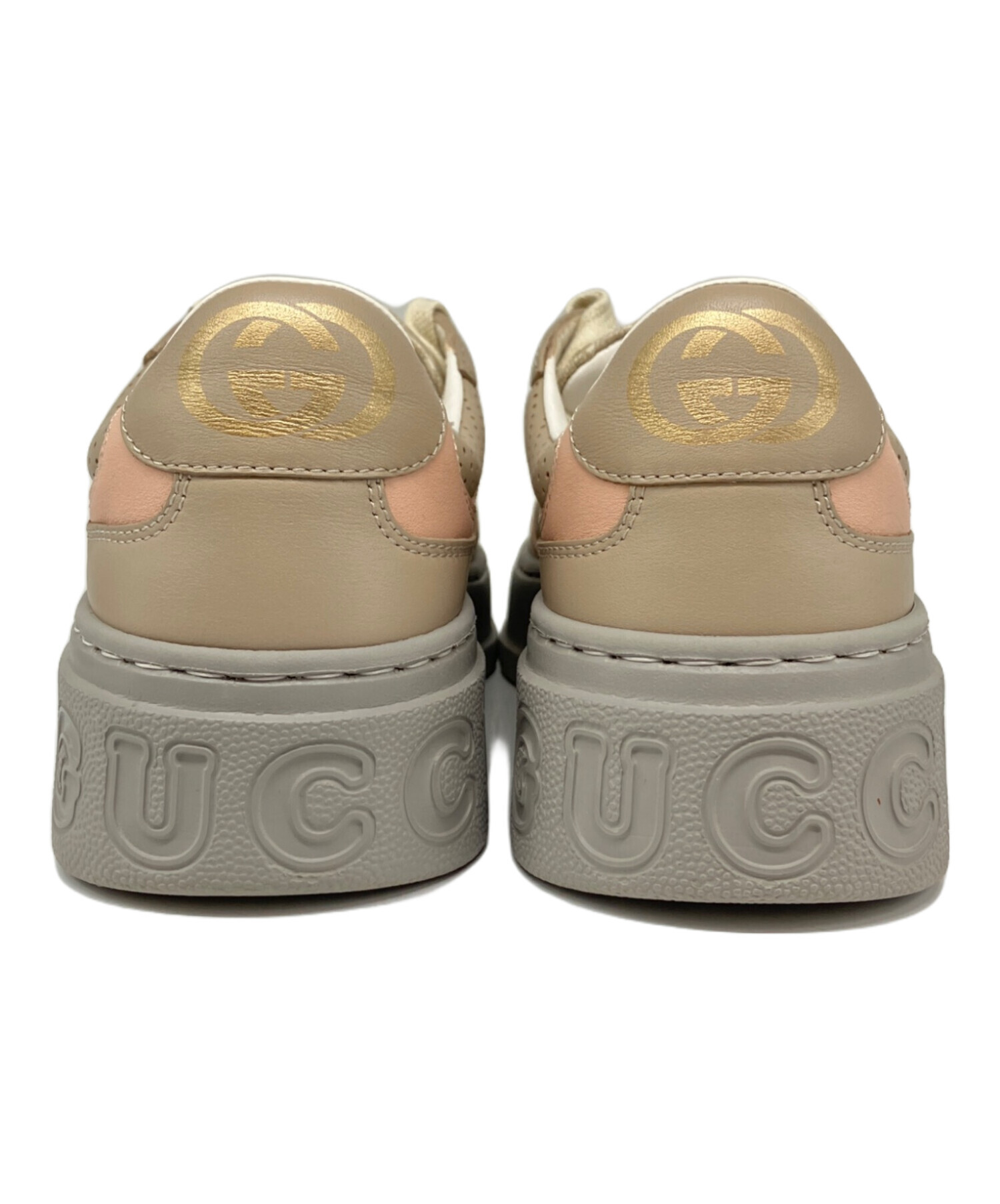 中古・古着通販】GUCCI (グッチ) GGスニーカー ベージュ×ピンク×グレー