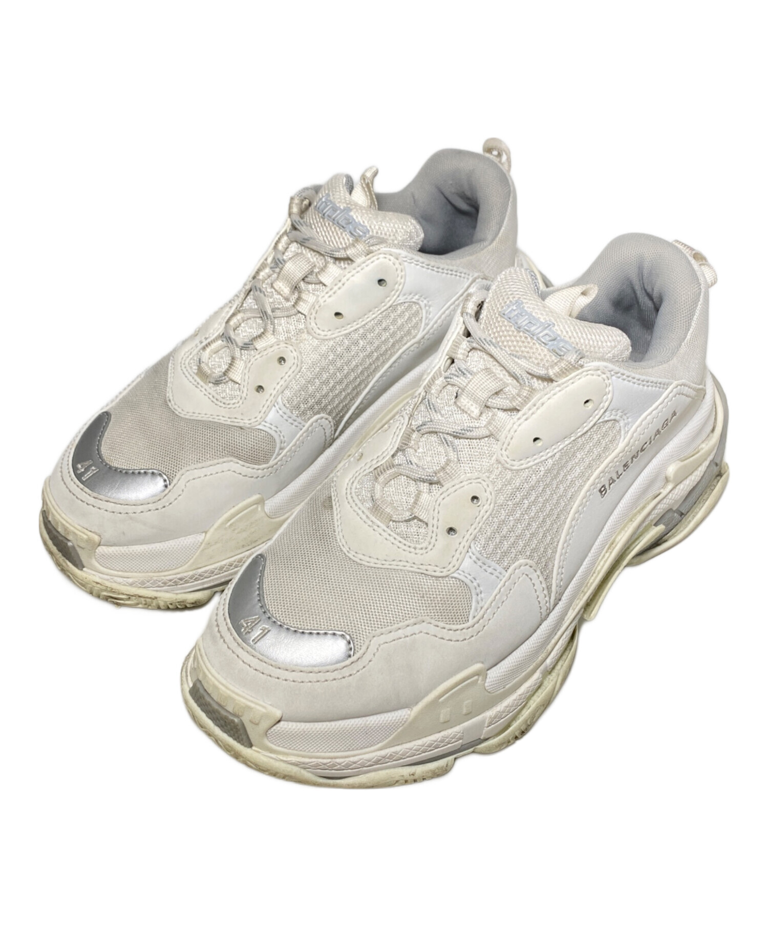中古・古着通販】BALENCIAGA (バレンシアガ) TRIPLE S ホワイト 中古・古着通販】BALENCIAGA (バレンシアガ) TRIPLE S ホワイト