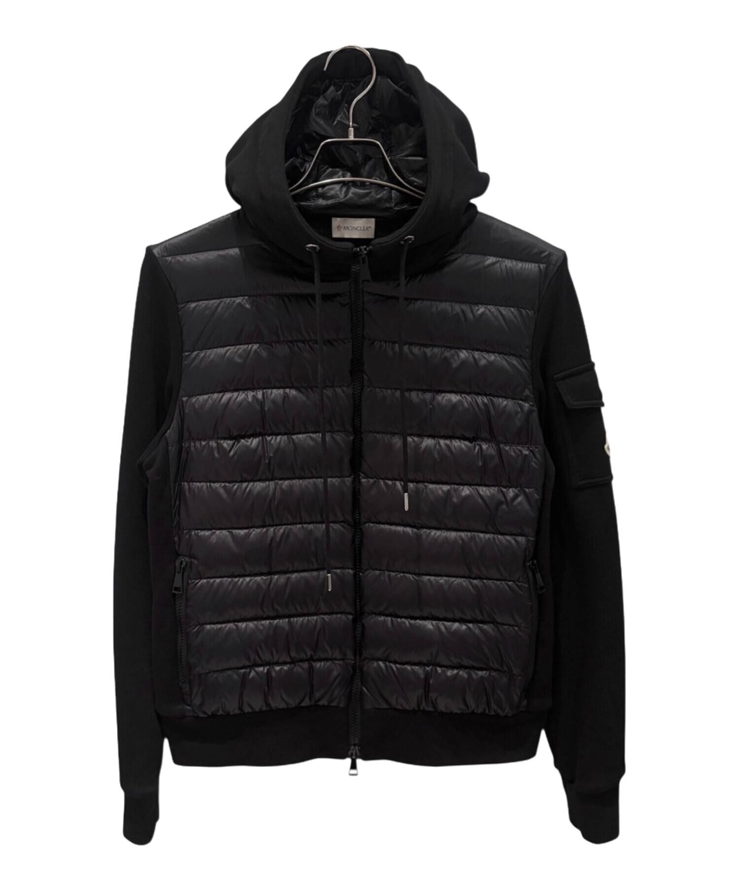 29187✨モンクレール 切替 ナイロン マグリアカーディガン パーカー M 中古・古着通販】MONCLER (モンクレール) ダウン切替パーカー/MAGLIA