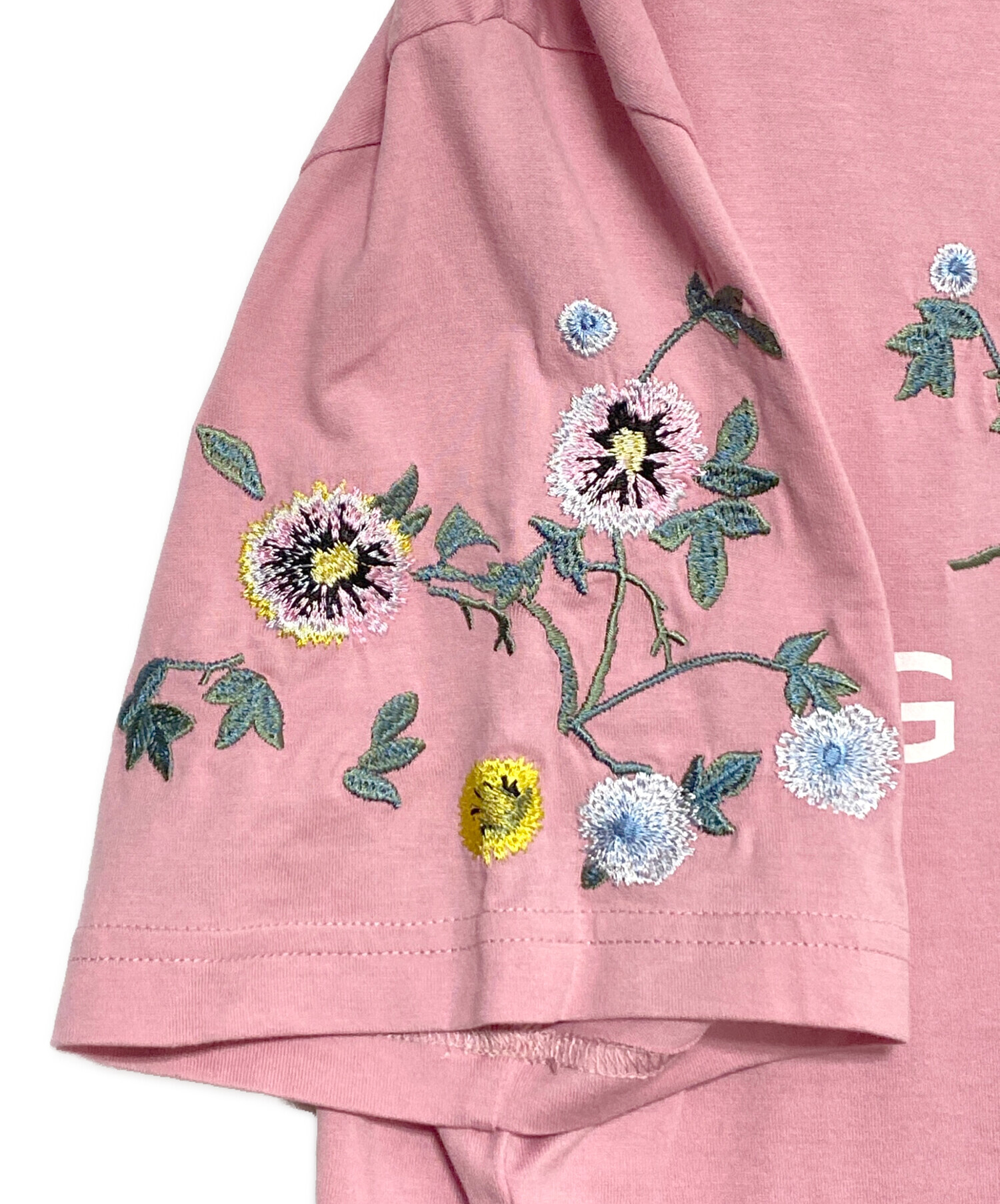 中古・古着通販】GIVENCHY (ジバンシィ) 刺繍ロゴTシャツ ピンク