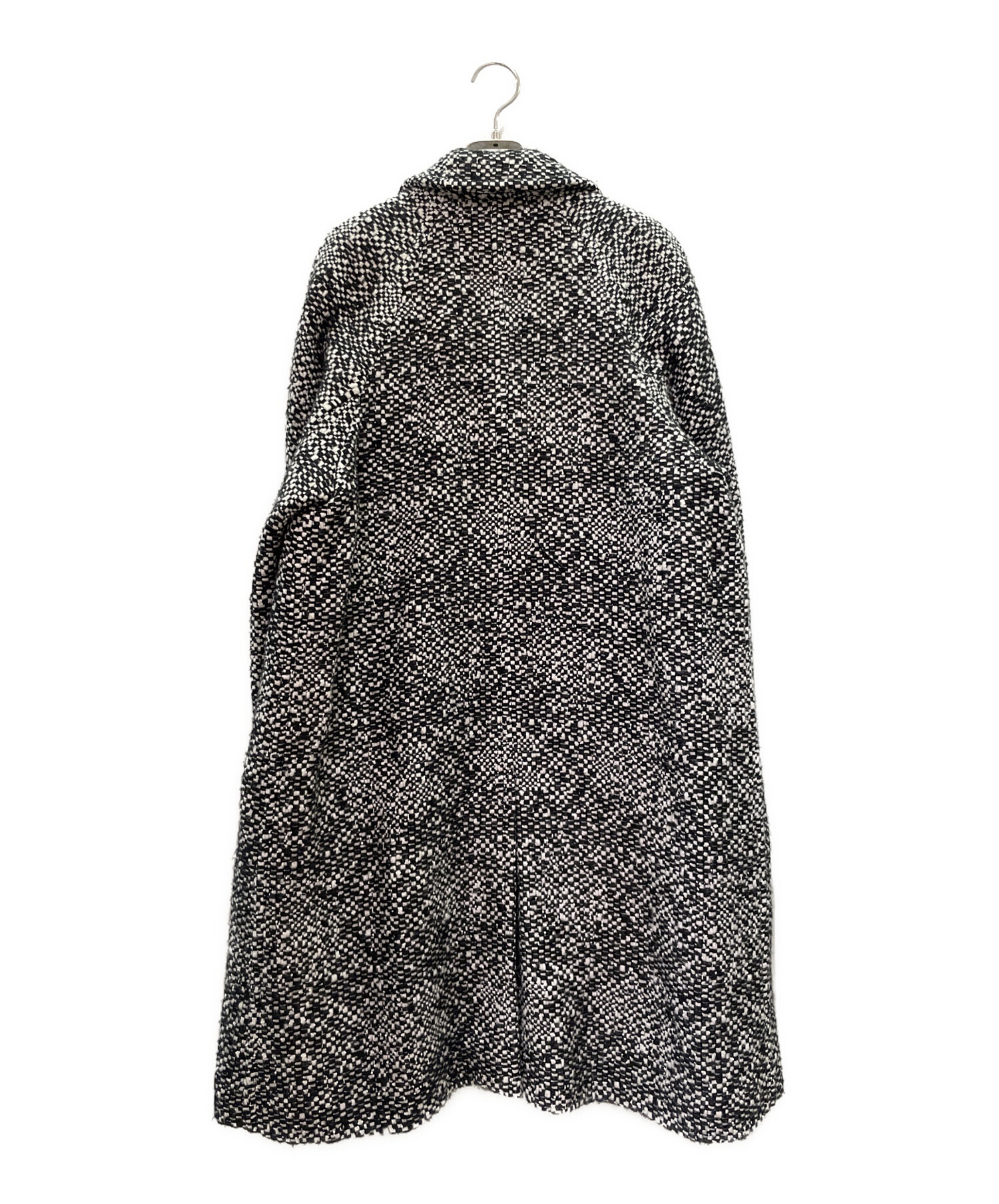 CHANEL 2000年ランウェイ ベルト付きツイードコート ココマーク 38 CHANEL 2000年ランウェイ ベルト付きツイードコート ココマーク 38